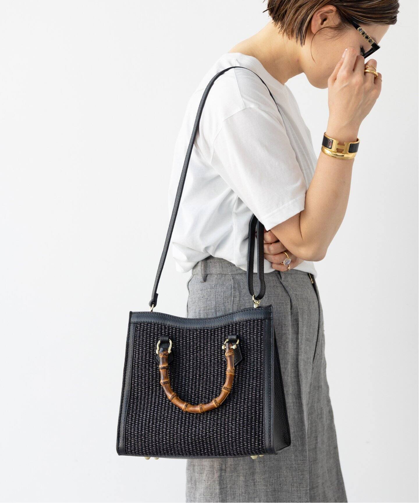 AULENTTI/オウレンティ】 BAMBOO トートバッグ（トートバッグ  