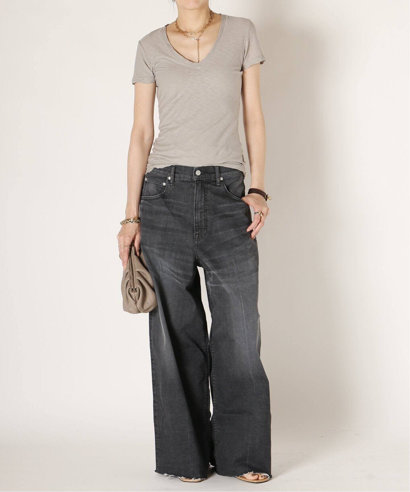 BRENTELLA/ブレンテッラ】GATHER CHAIN SMALL バッグ（クラッチバッグ 