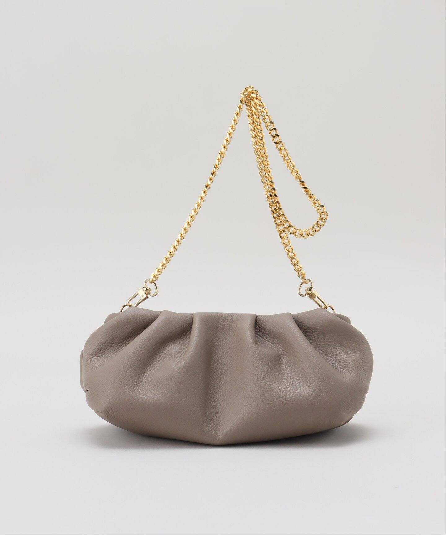 BRENTELLA/ブレンテッラ】GATHER CHAIN SMALL バッグ（クラッチバッグ 