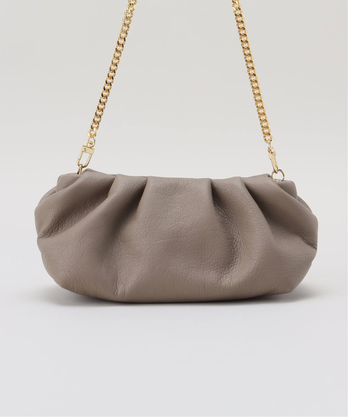 BRENTELLA/ブレンテッラ】GATHER CHAIN SMALL バッグ（クラッチバッグ 