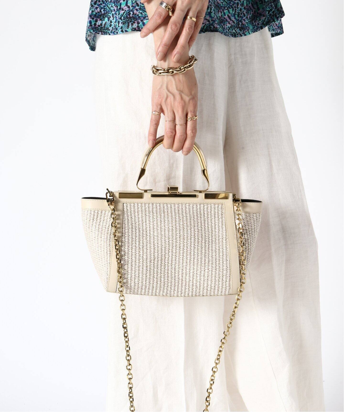 ZANCHETTI/ザンケッティ】STRAW POCKET 3WAY バッグ（ショルダーバッグ  