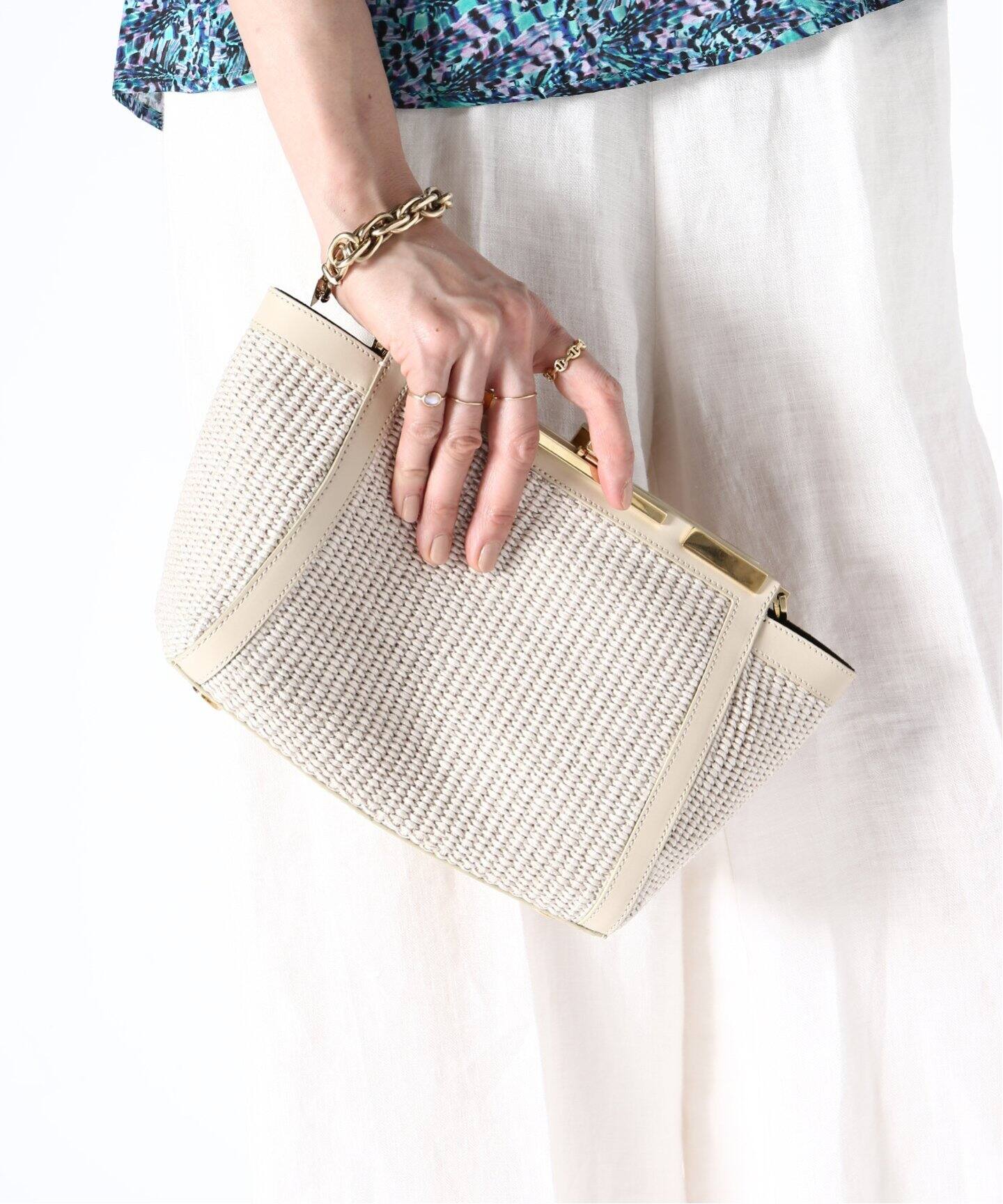 ZANCHETTI/ザンケッティ】STRAW POCKET 3WAY バッグ（ショルダーバッグ 