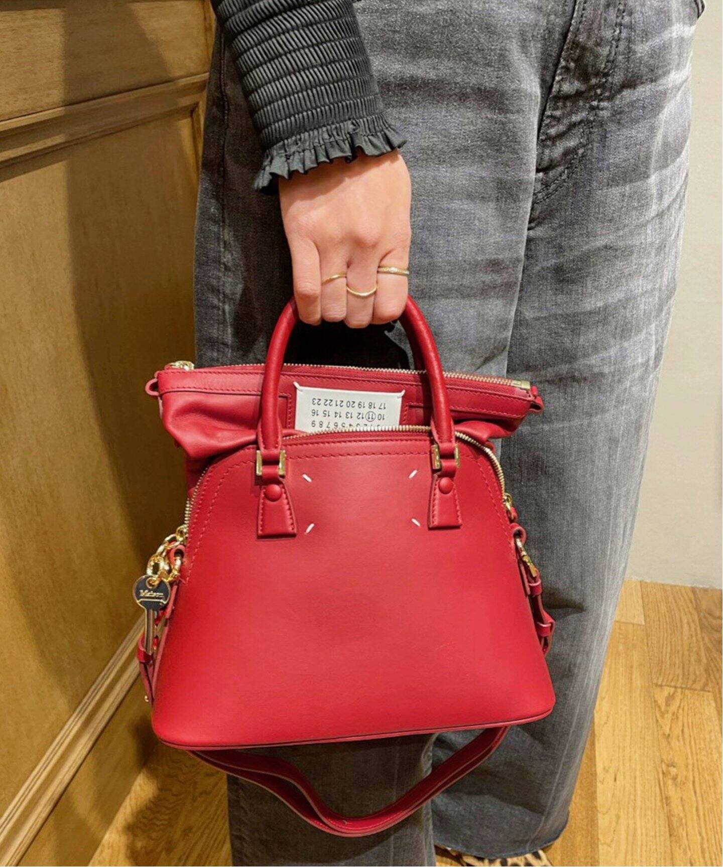 MAISON MARGIELA/メゾン マルジェラ】5AC MINI(GOLD ZIP)（ショルダー  