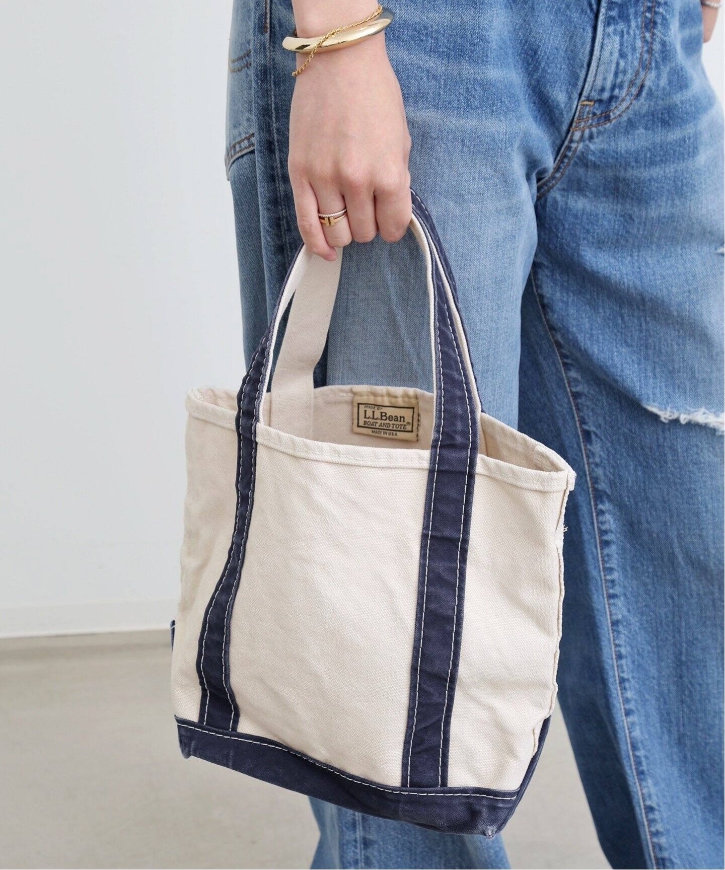 L.L.Bean×REMI RELIEF】canvas small tote Bag（トートバッグ）｜L  