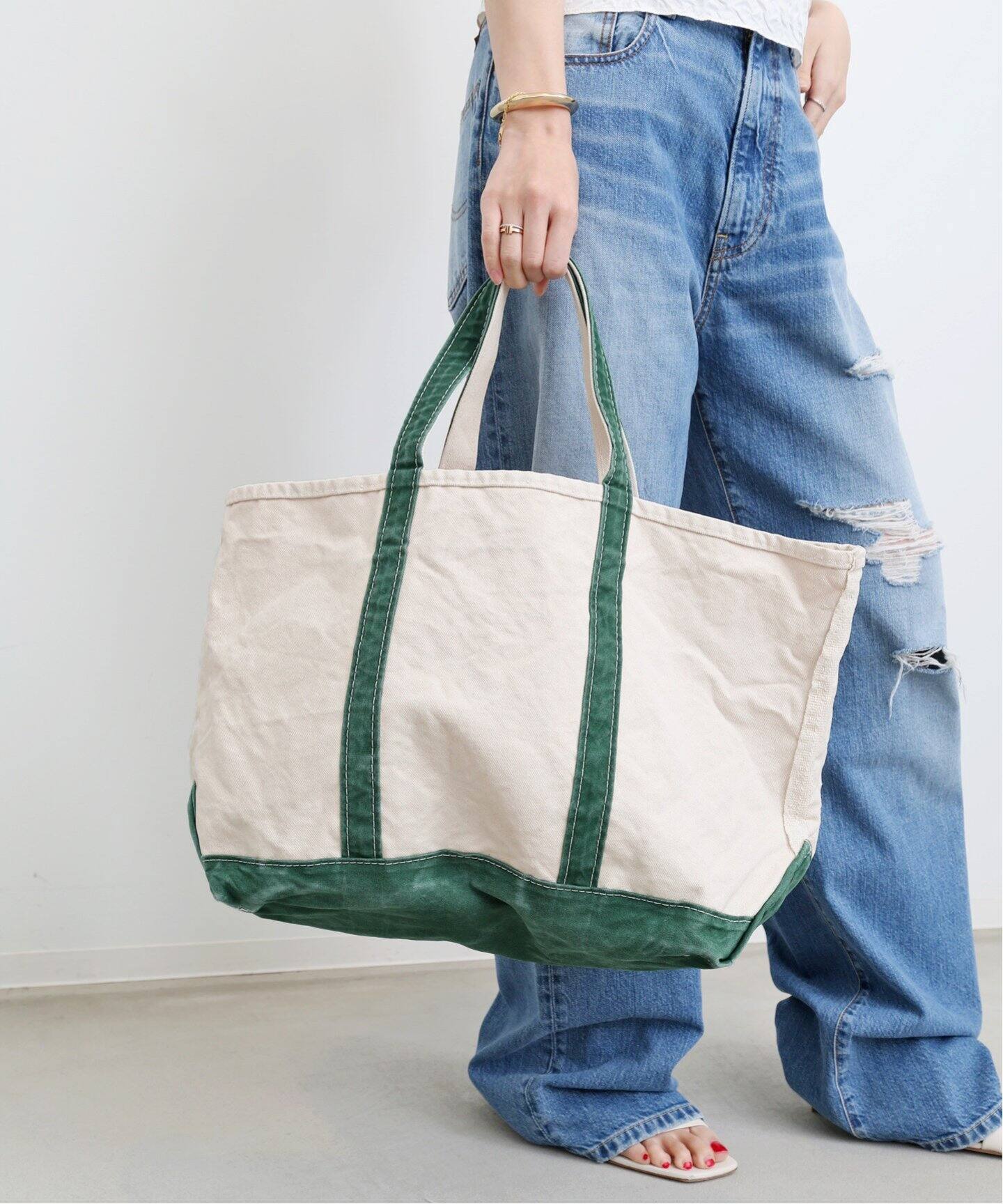L.L.Bean×REMI RELIEF】CANVAS Large Tote（トートバッグ）｜L  