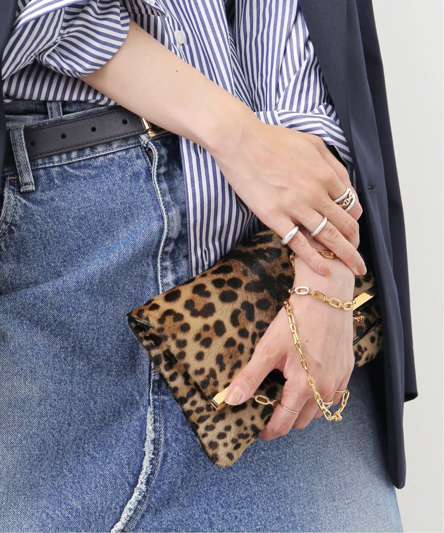 BIENEN DAVIS/ビエネン デイヴィス】 LEOPARD CLUTCH BAG（クラッチ  