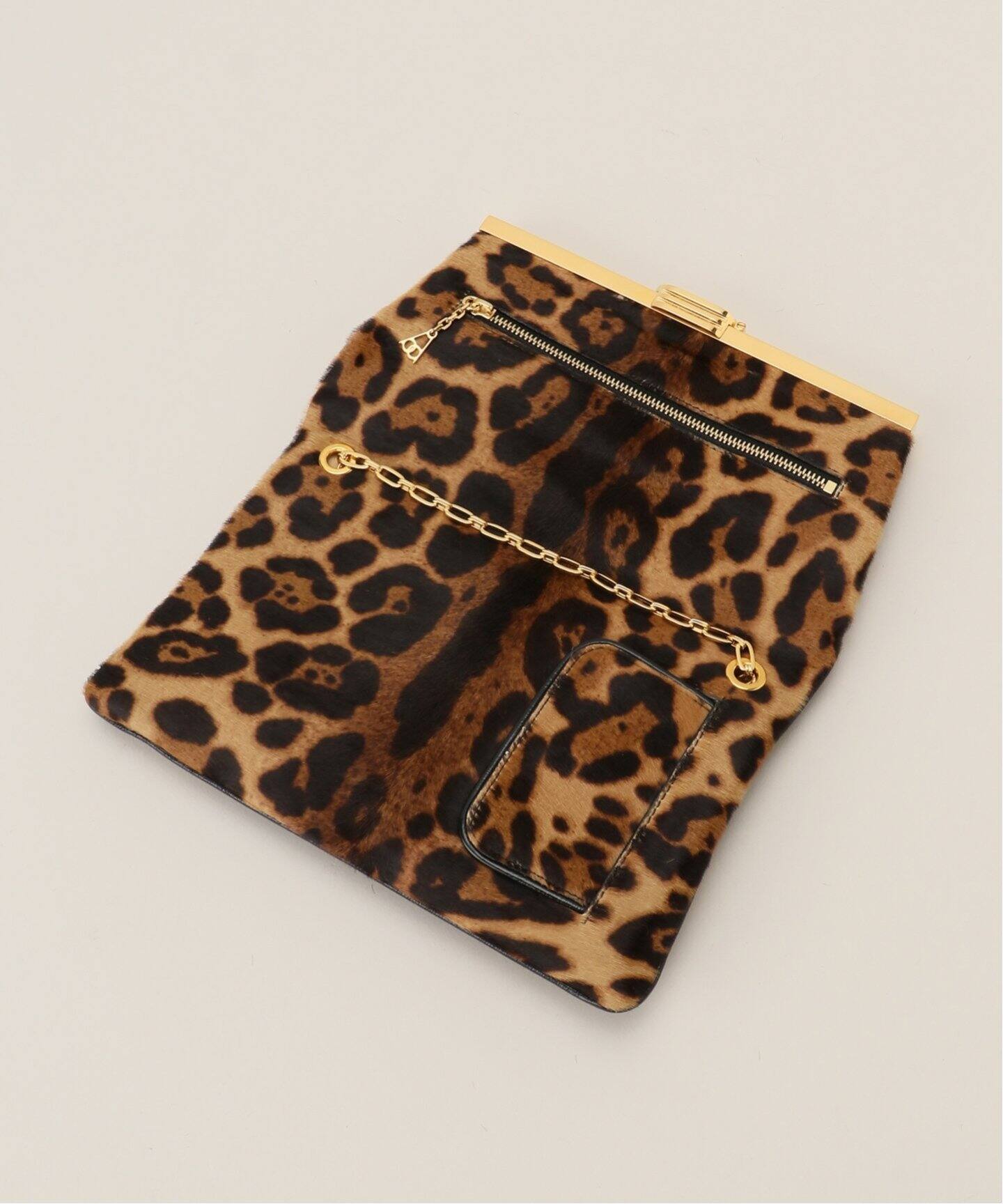 BIENEN DAVIS/ビエネン デイヴィス】 LEOPARD CLUTCH BAG（クラッチ  