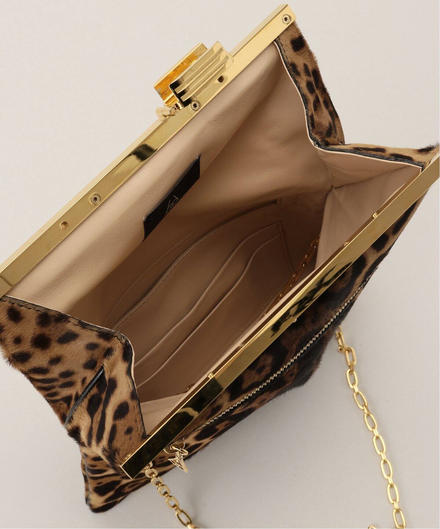 BIENEN DAVIS/ビエネン デイヴィス】 LEOPARD CLUTCH BAG（クラッチ 