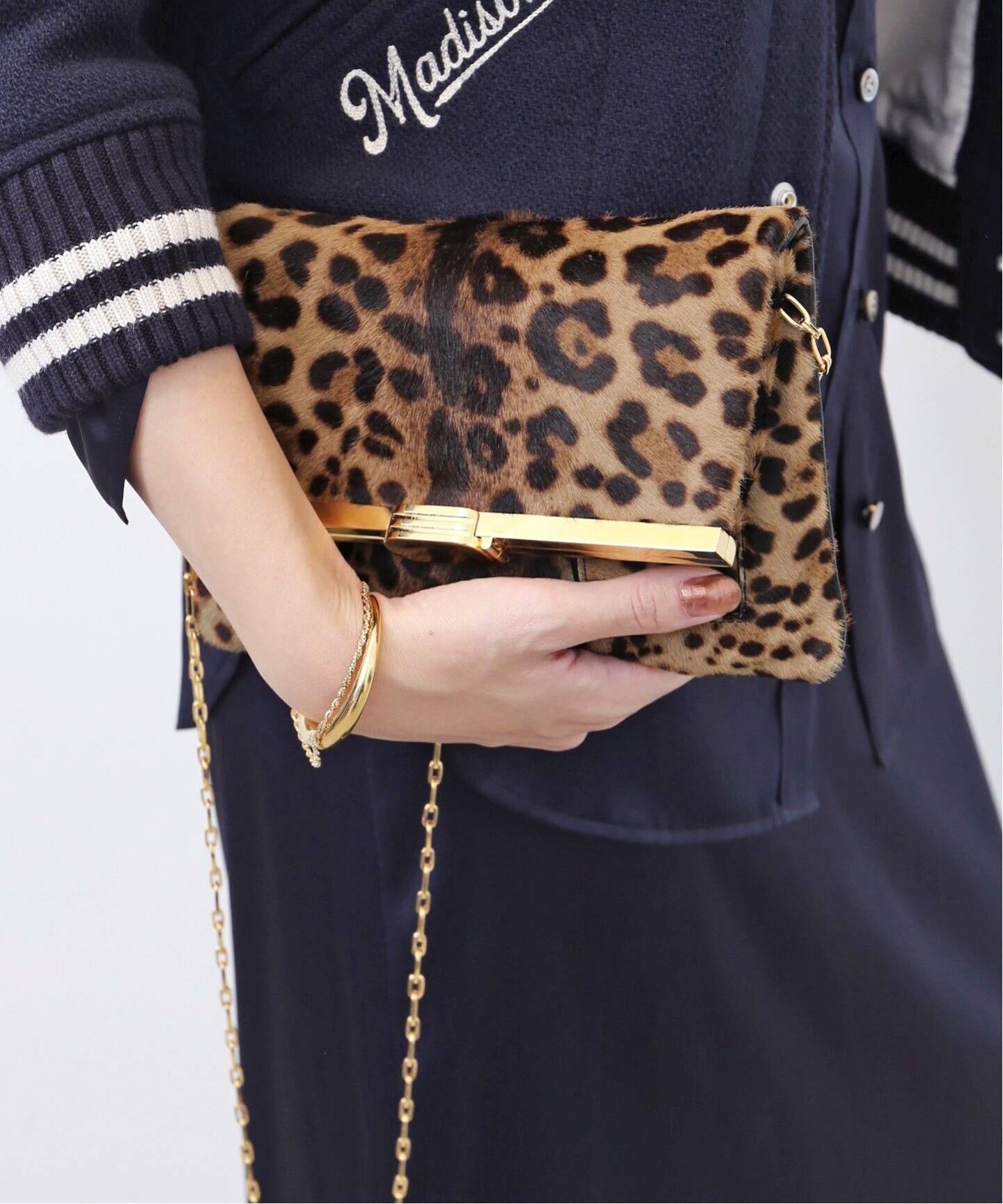 BIENEN DAVIS/ビエネン デイヴィス】 LEOPARD CLUTCH BAG（クラッチ  