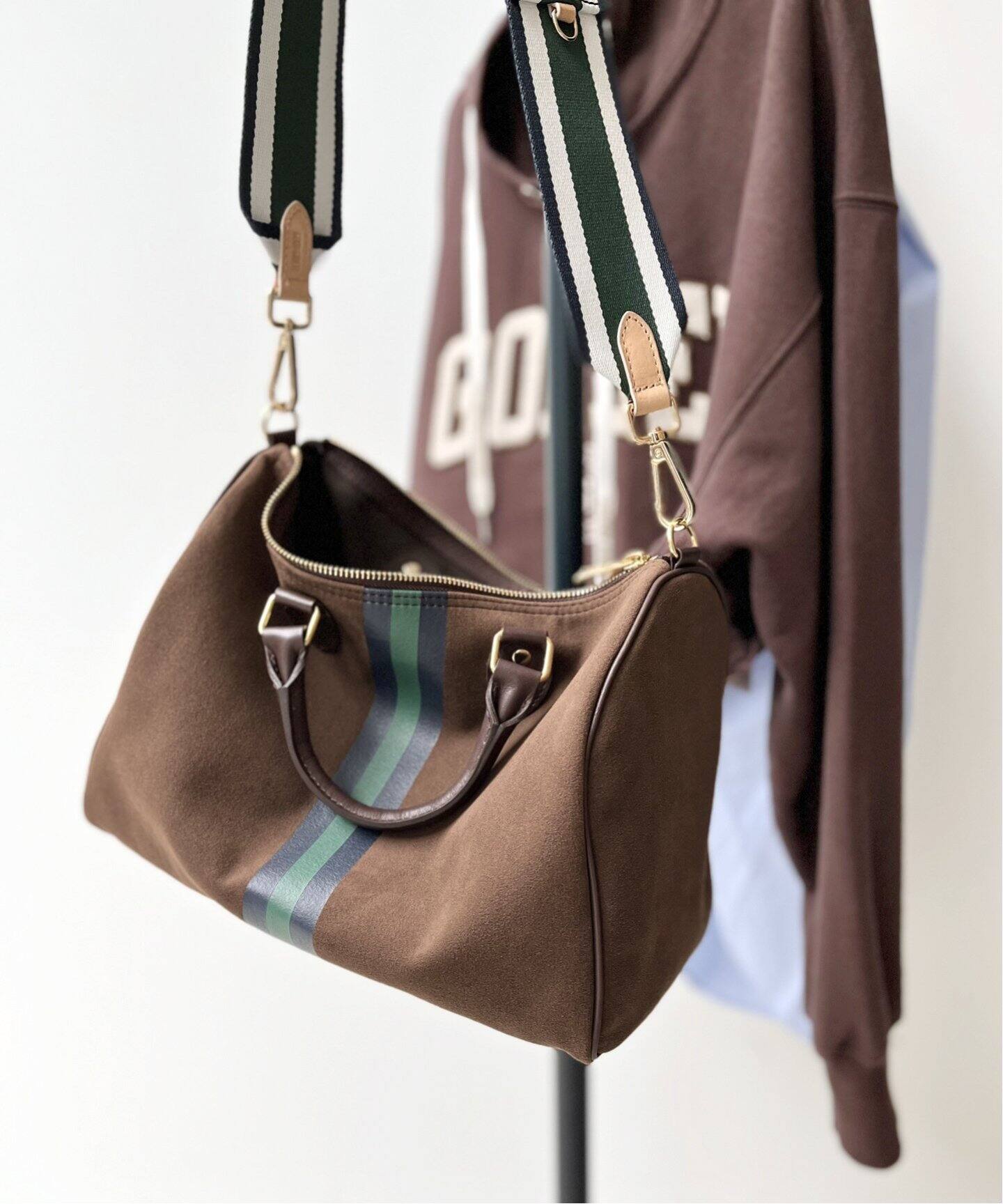 SITA PARANTICA/シータパランティカ】Border Boston Bag（ボストン 