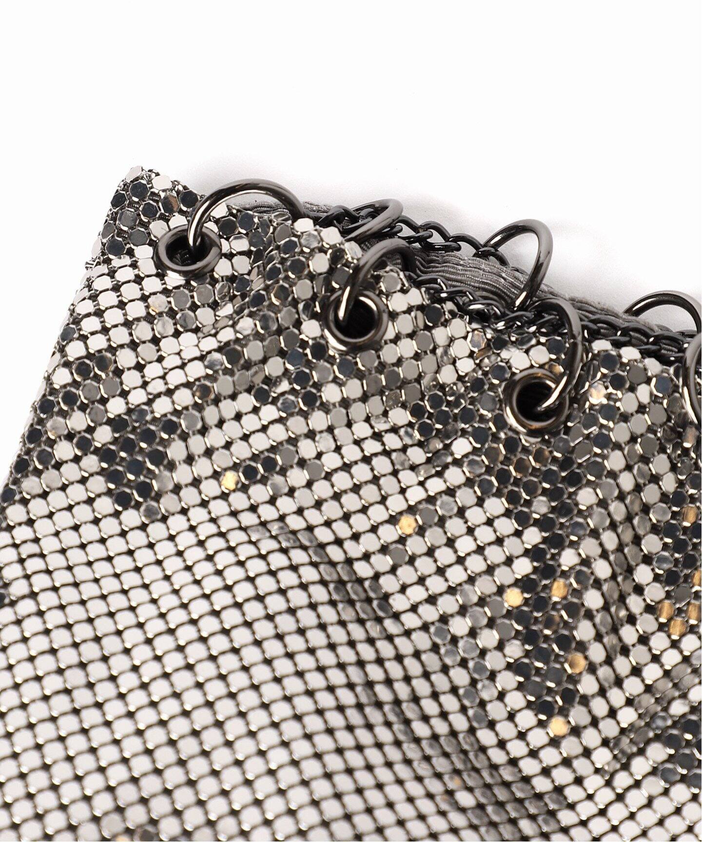 Whiting&Davis】Metallic chain mini bag（ショルダーバッグ）｜AP  