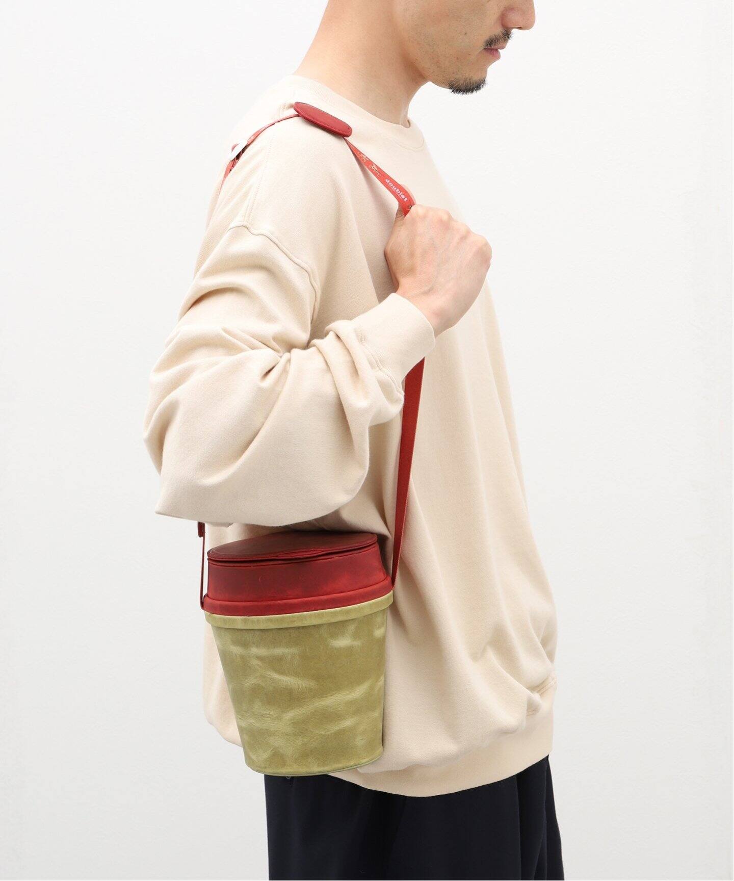 doublet / ダブレット】LEATHER POPCORN BAG（ショルダーバッグ 