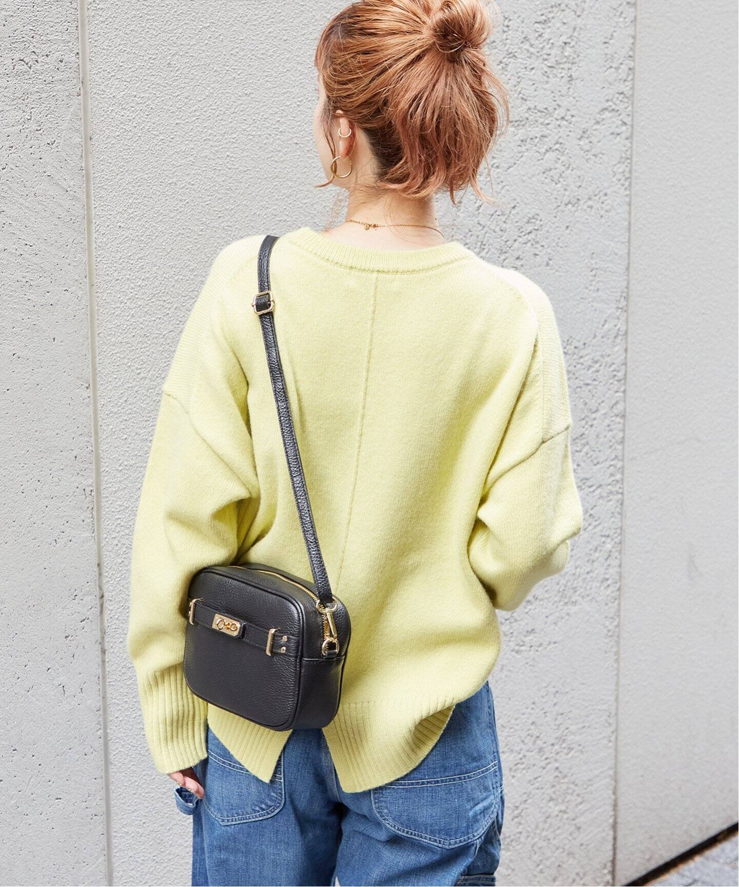 AULENTTI/オウレンティ】金具スクエアBAG（ショルダーバッグ）｜B.C  