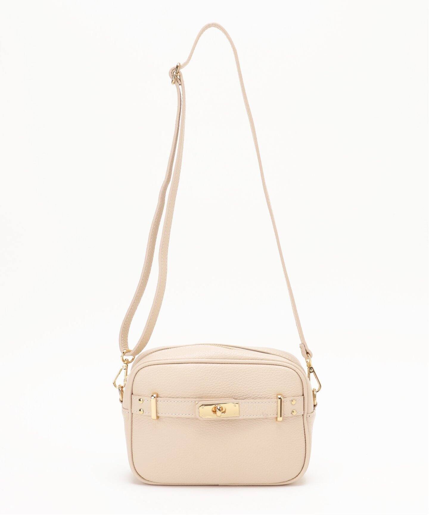 AULENTTI/オウレンティ】金具スクエアBAG（ショルダーバッグ）｜B.C  