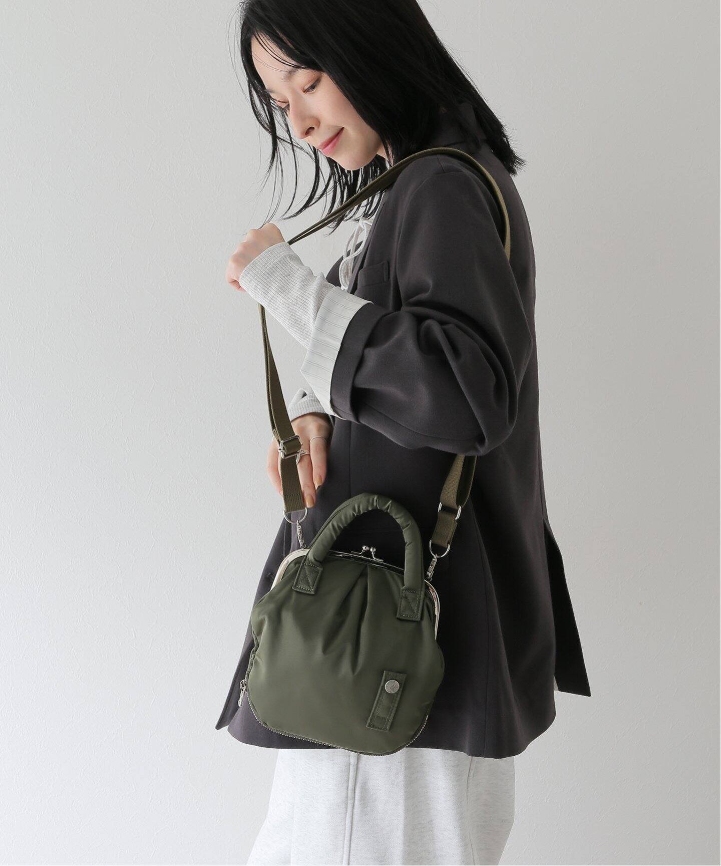 RHODOLIRION/ロドリリオン】GAMAGUCHI Helmet Bag（ショルダーバッグ  