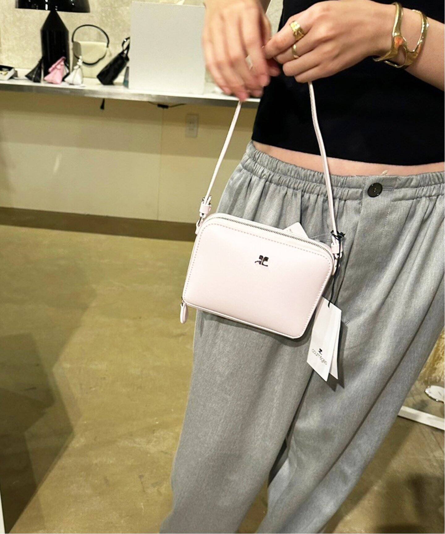 COURREGES/クレージュ】CLOUD LEATHER バッグ（ショルダーバッグ 