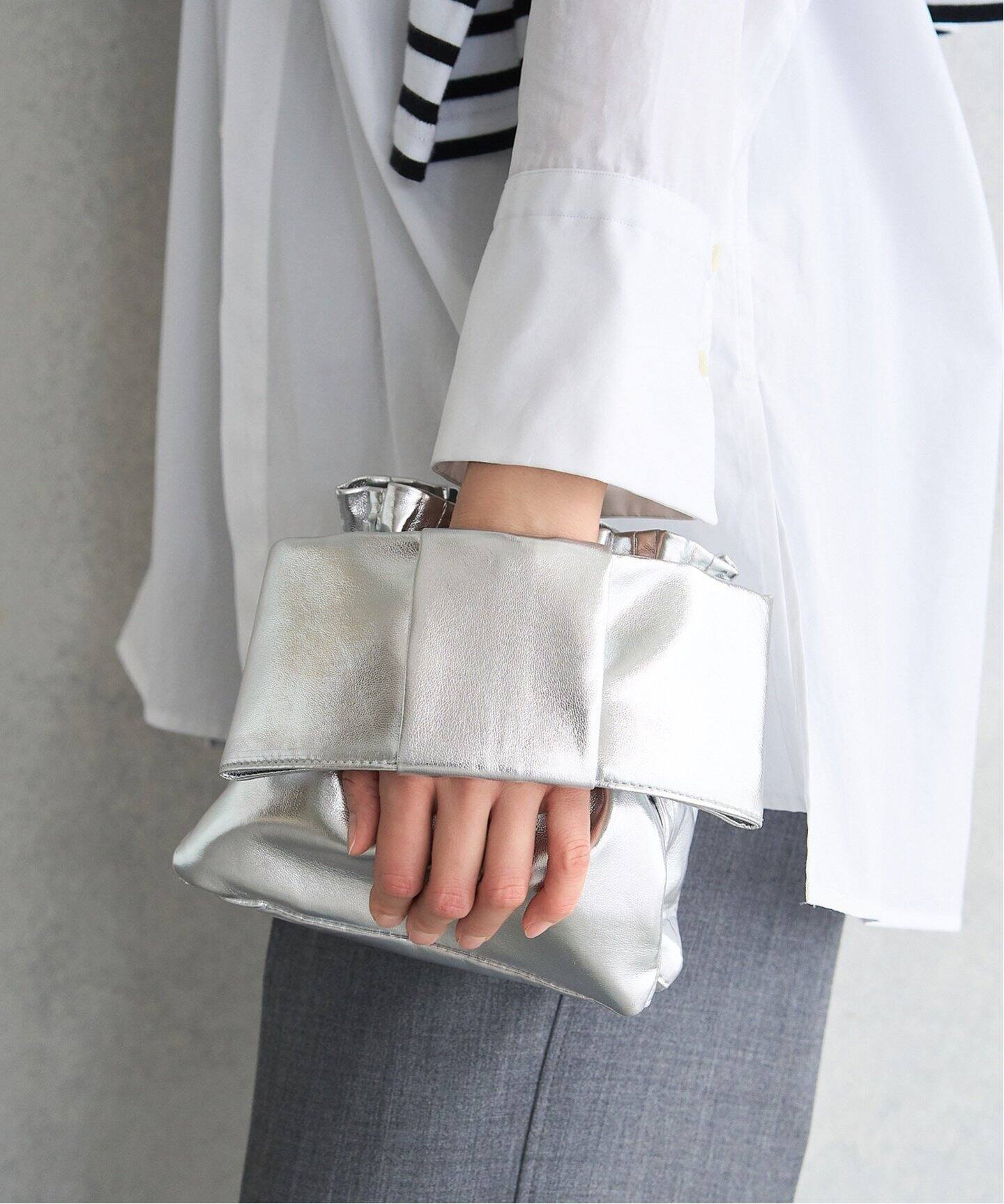 KAKATOO/カカトゥ】 リボン2WAYクラッチ（ショルダーバッグ）｜LE  