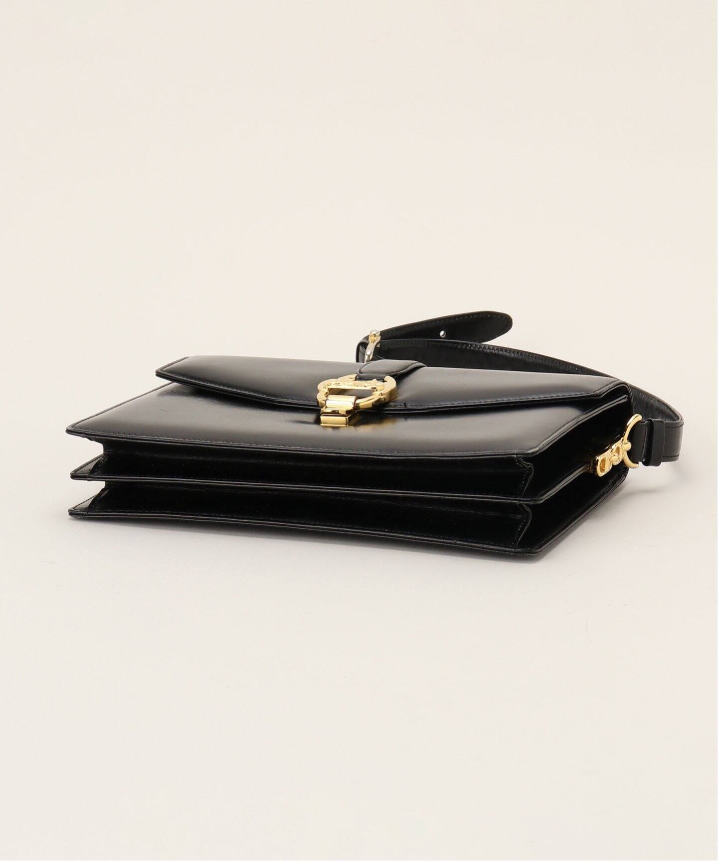 VINTAGE●CELINE●セリーヌ クラシックボックスバッグ ブラック セリーヌの大人気ショルダーバッグ 「クラシックボックス