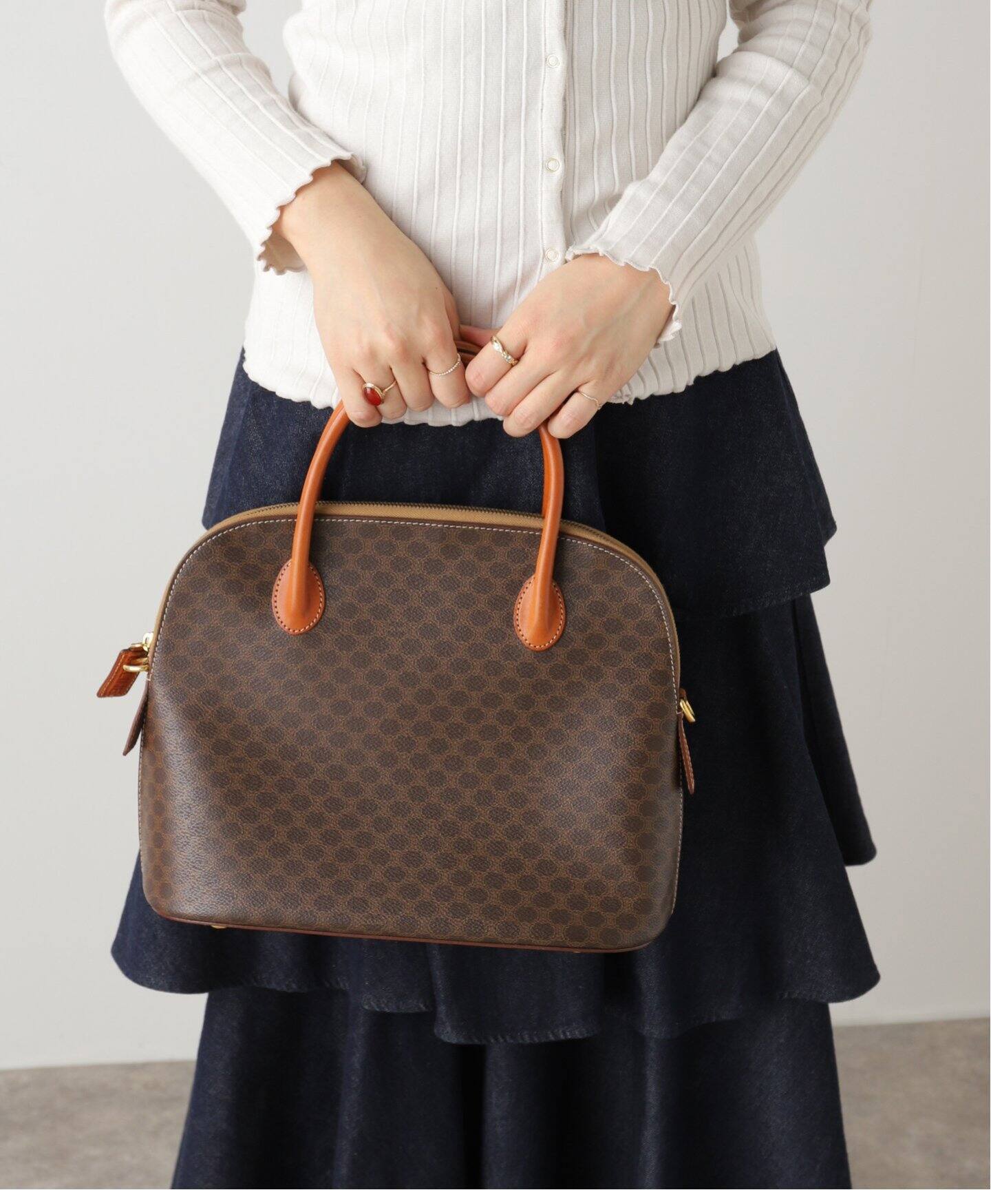 VINTAGE CELINE/セリーヌ】マカダムボリード型2wayバッグ 31 