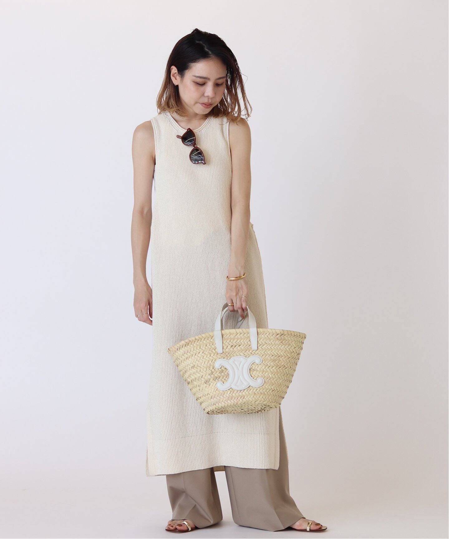 CELINE/セリーヌ】 Teen Triomphe Classic Panier（かごバッグ 