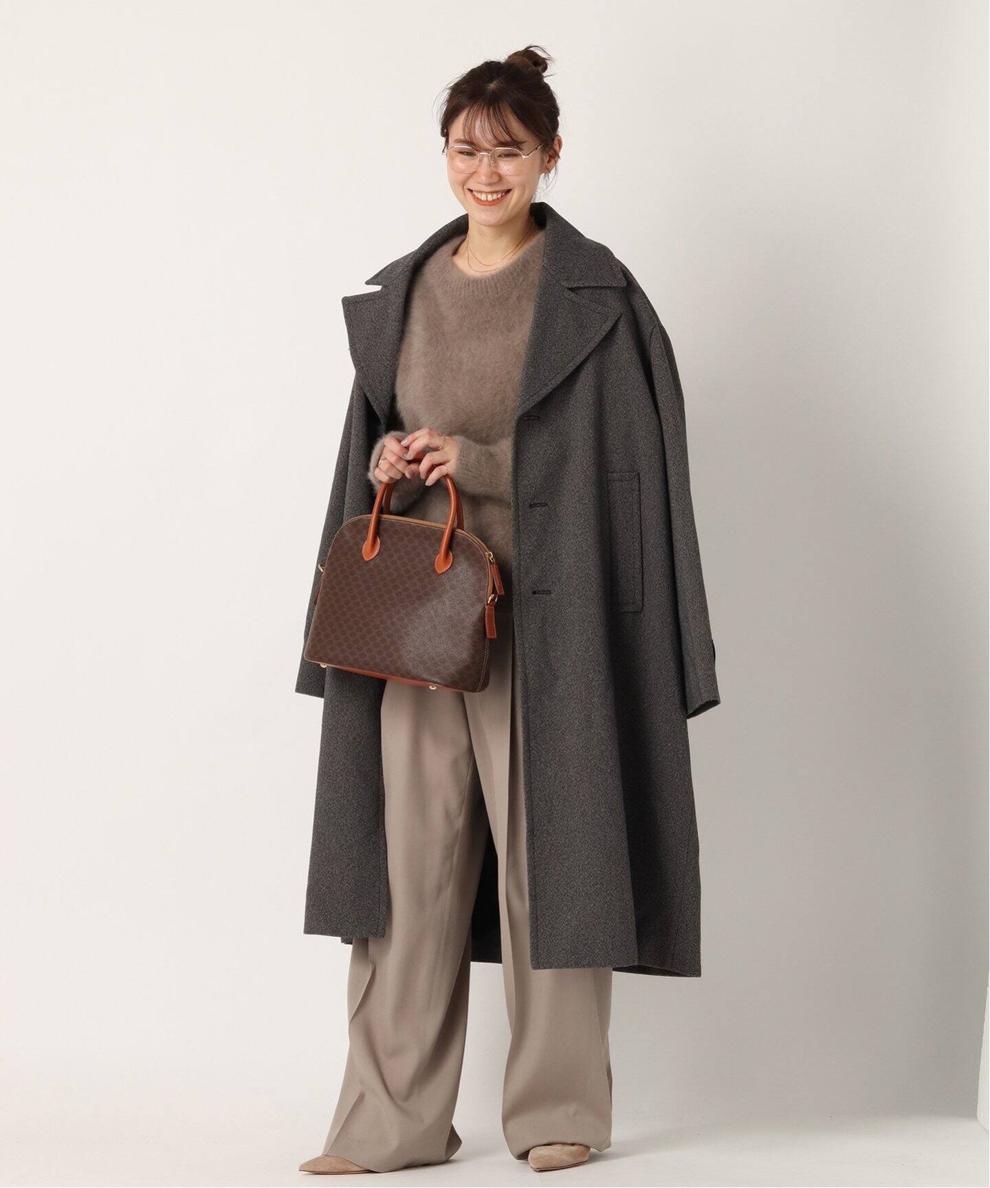 VINTAGE CELINE/セリーヌ】マカダムボリード型バッグ 30（ハンドバッグ  