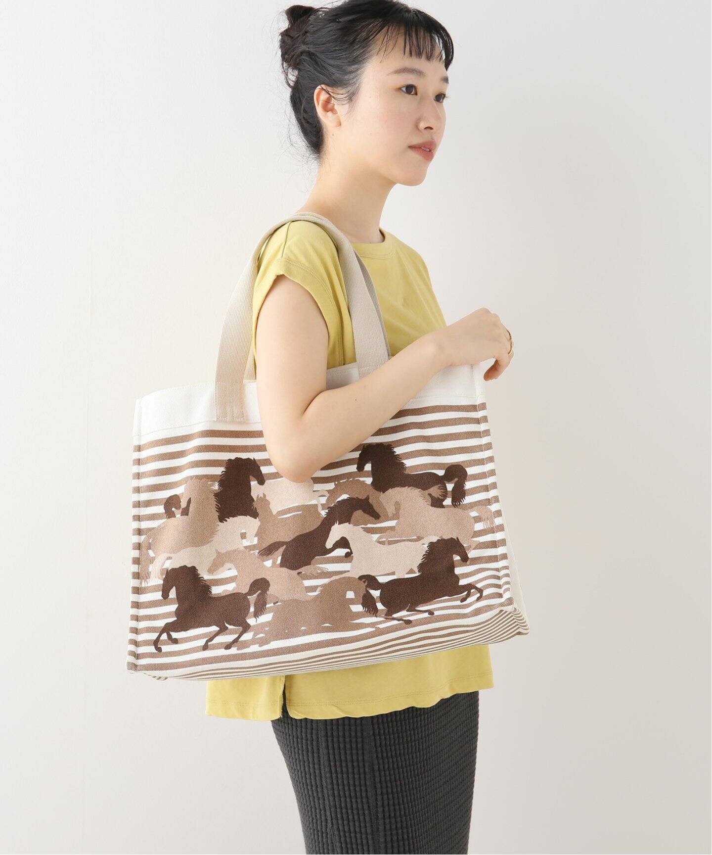 VINTAGE HERMES/エルメス】 Chevaux en Camoflage tote（トートバッグ 