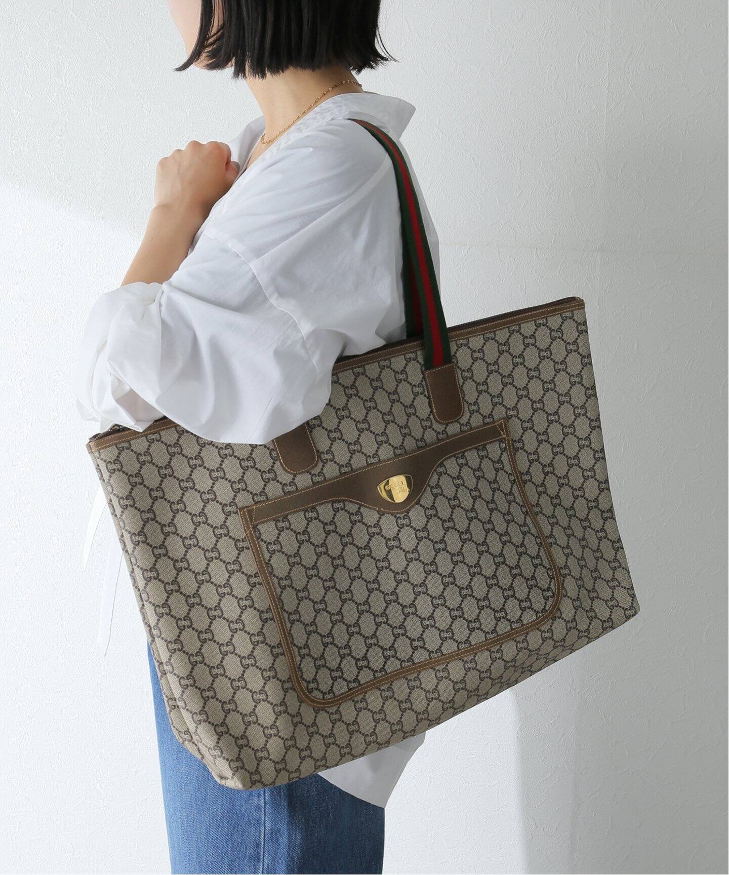 VINTAGE GUCCI Plus/グッチ プラス】トートバッグ（トートバッグ  