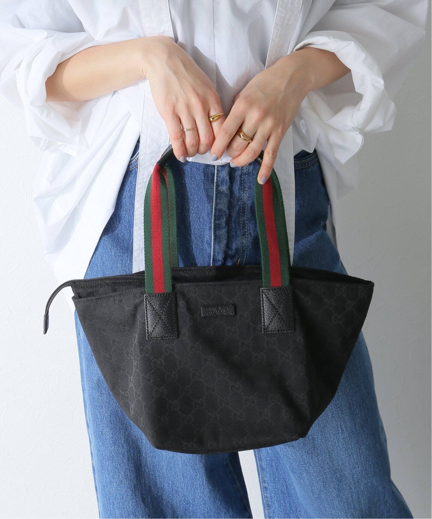 VINTAGE GUCCI/グッチ】GG ハンドバッグ（トートバッグ）｜DECOUVERTE  