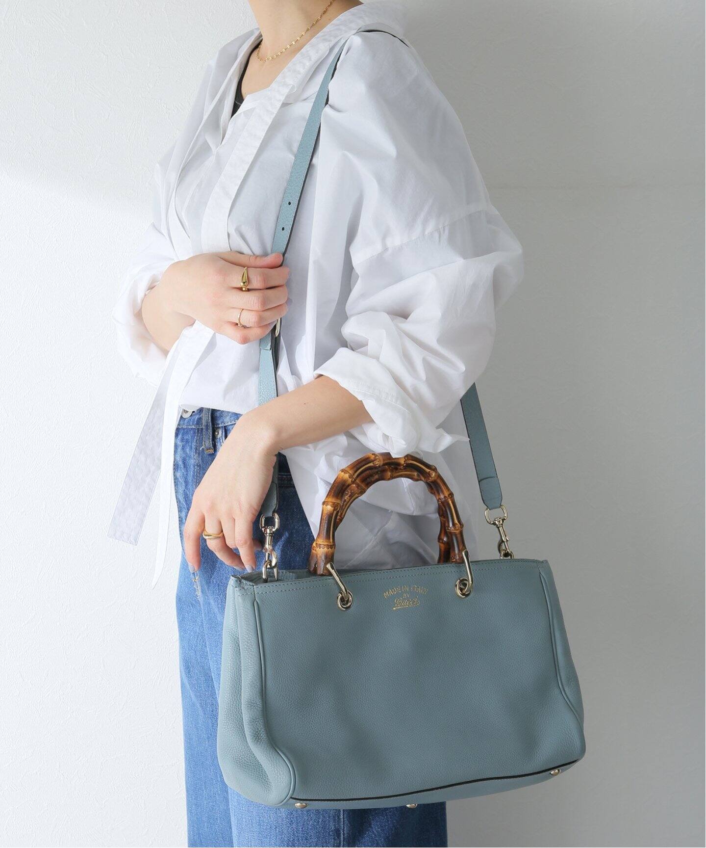 VINTAGE GUCCI/グッチ】 Bamboo Shopper Japan limited（ショルダー  