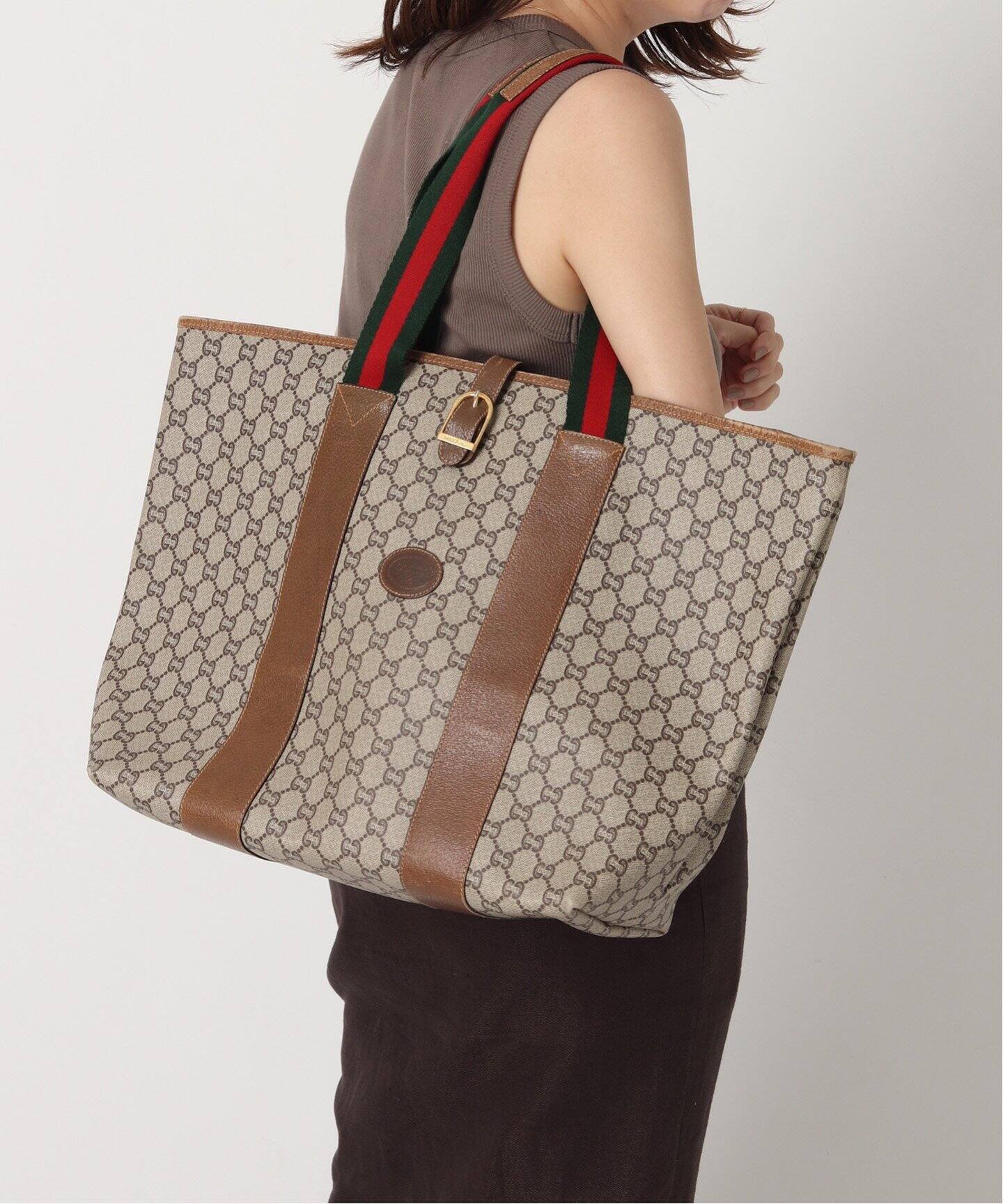 VINTAGE GUCCI Plus/グッチ プラス】トートバッグ（トートバッグ  