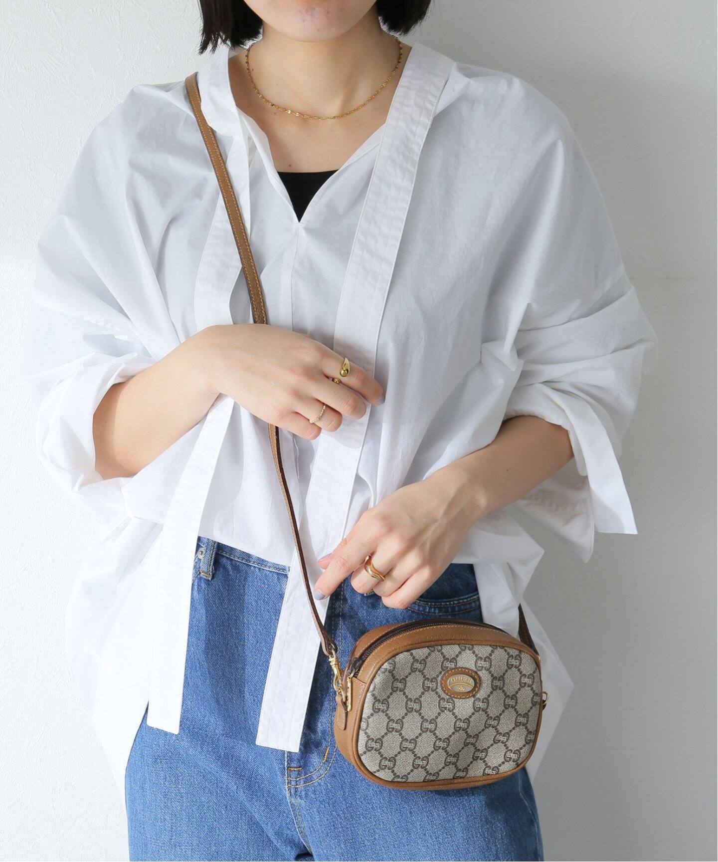VINTAGE GUCCI Plus/グッチ プラス】ミニショルダーバッグ（ショルダー 