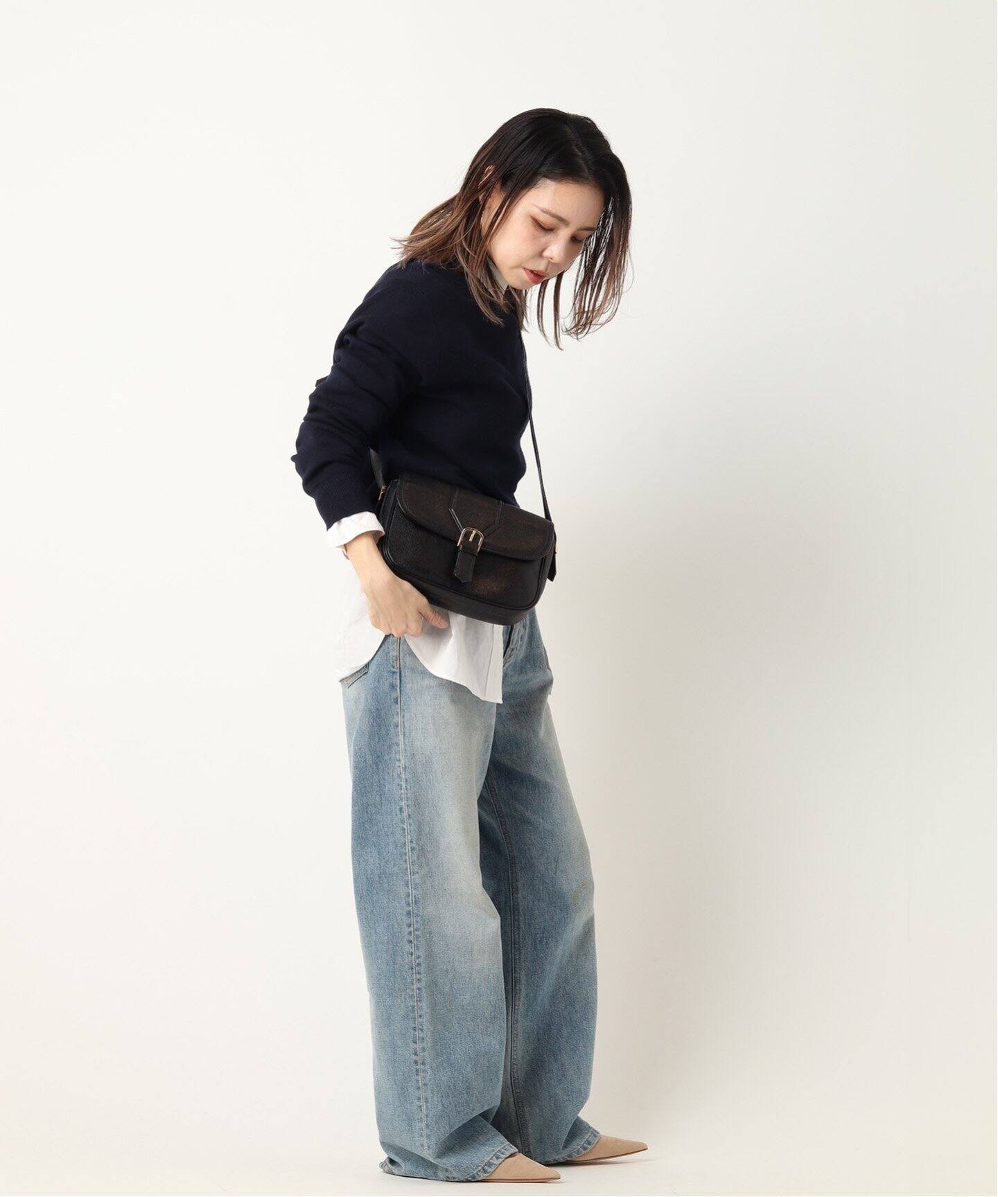 VINTAGE YSL/イヴ サンローラン】ショルダーバッグ（ショルダーバッグ 