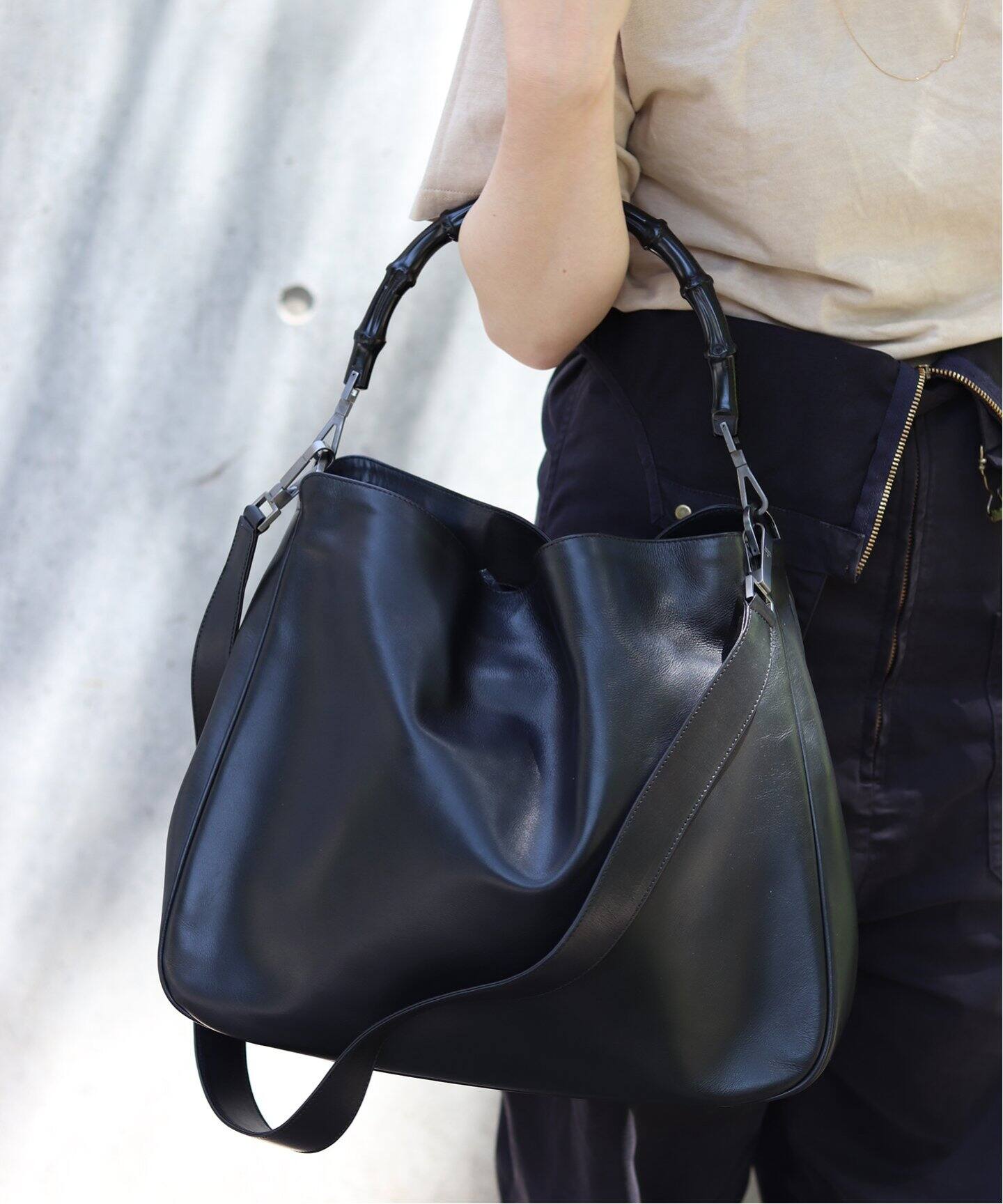 VINTAGE GUCCI/グッチ】バンブー 2wayバッグ（ショルダーバッグ  