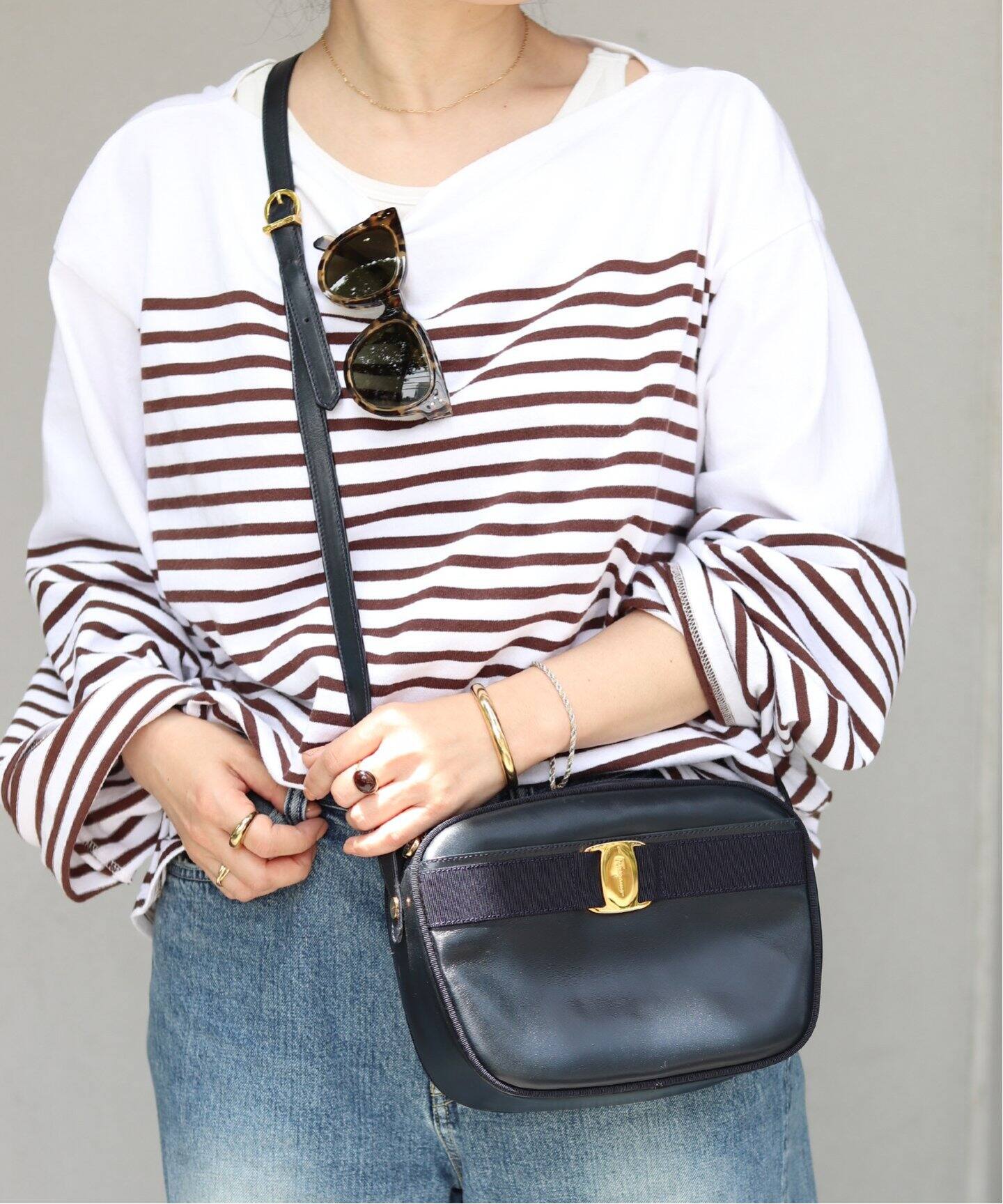 VINTAGE FERRAGAMO/フェラガモ】Vara ショルダーバッグ（ショルダー 