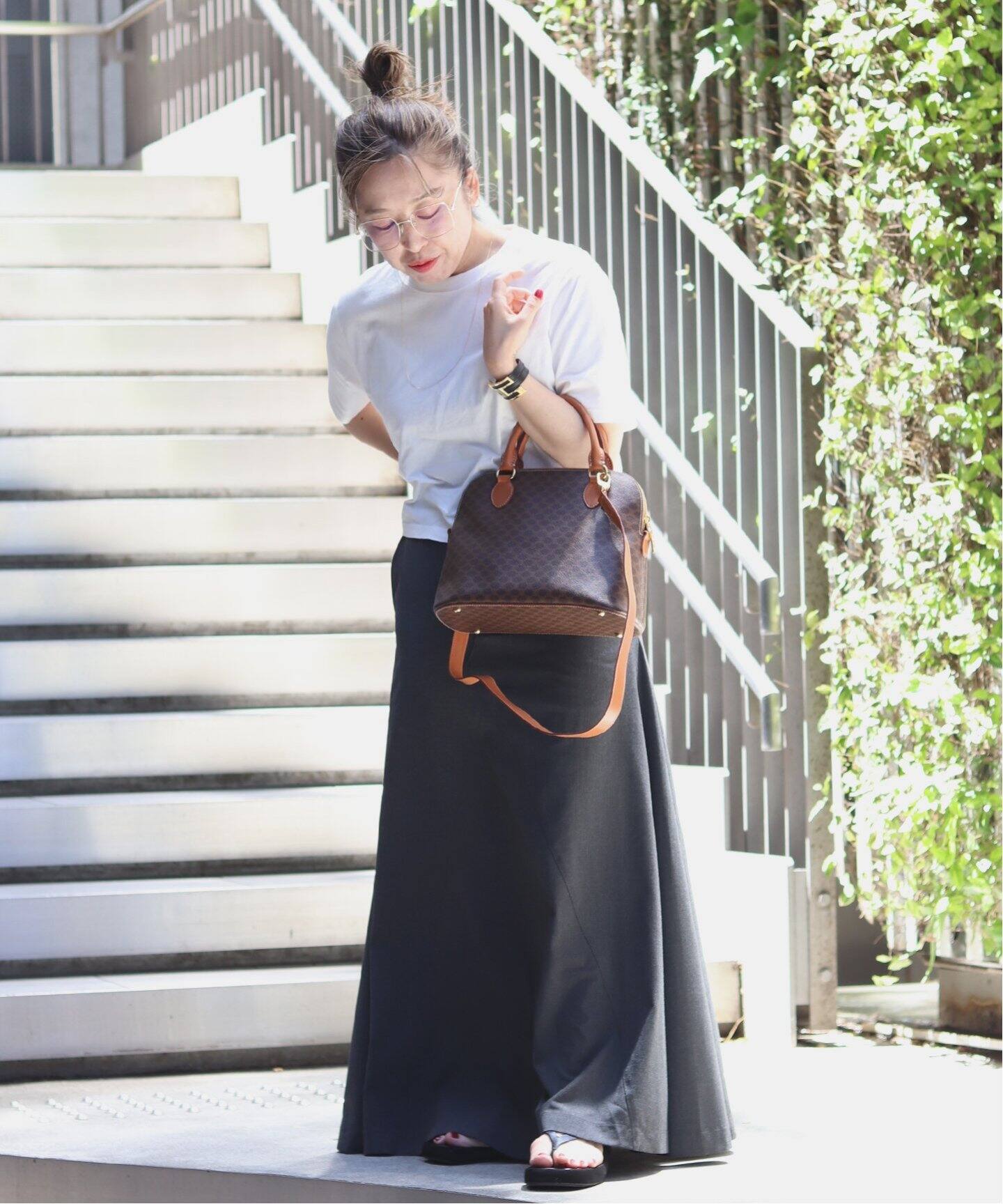 VINTAGE CELINE/セリーヌ】マカダムボリード型2wayバッグ 27  