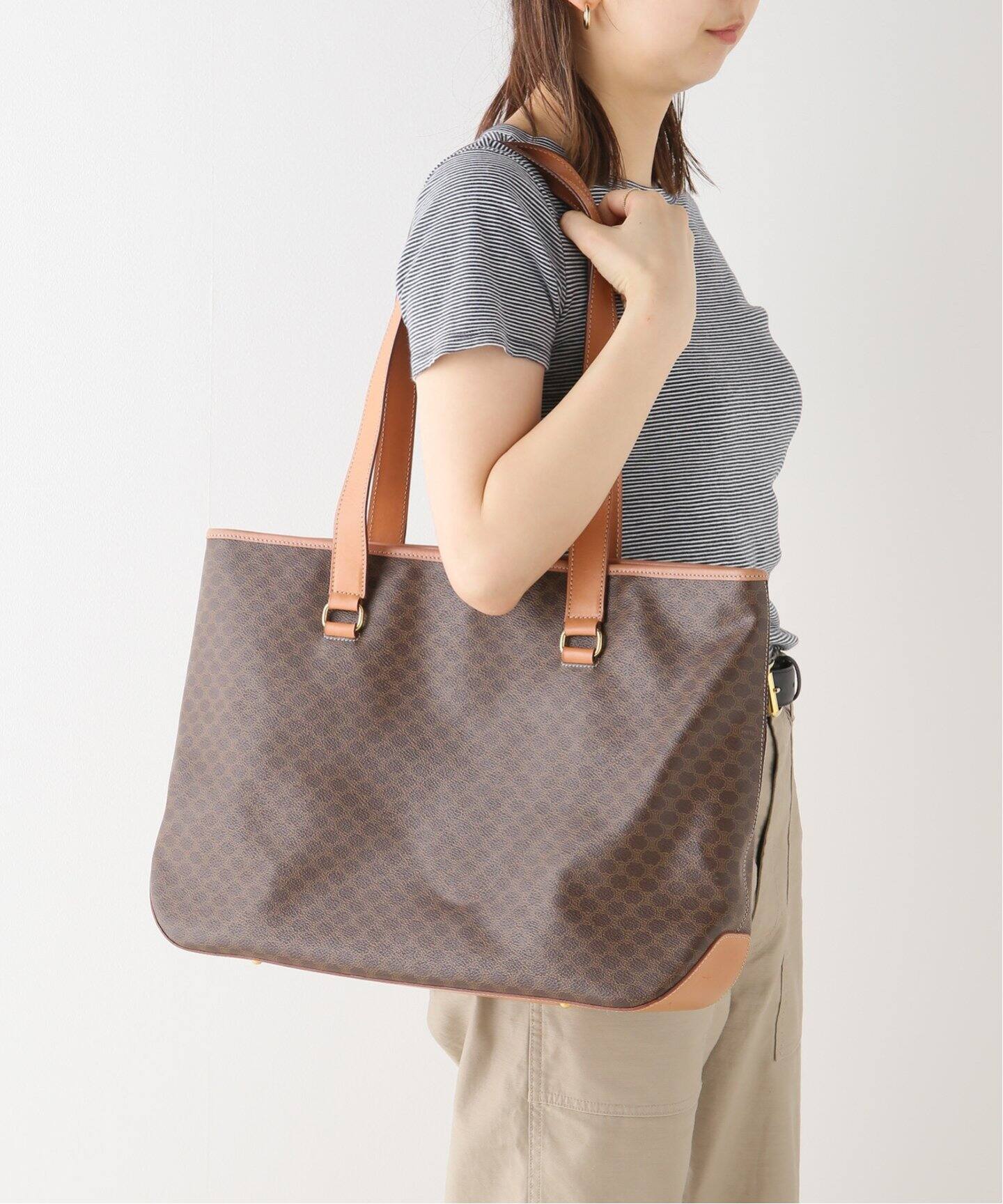 VINTAGE CELINE/セリーヌ】マカダムトートバッグ（トートバッグ  