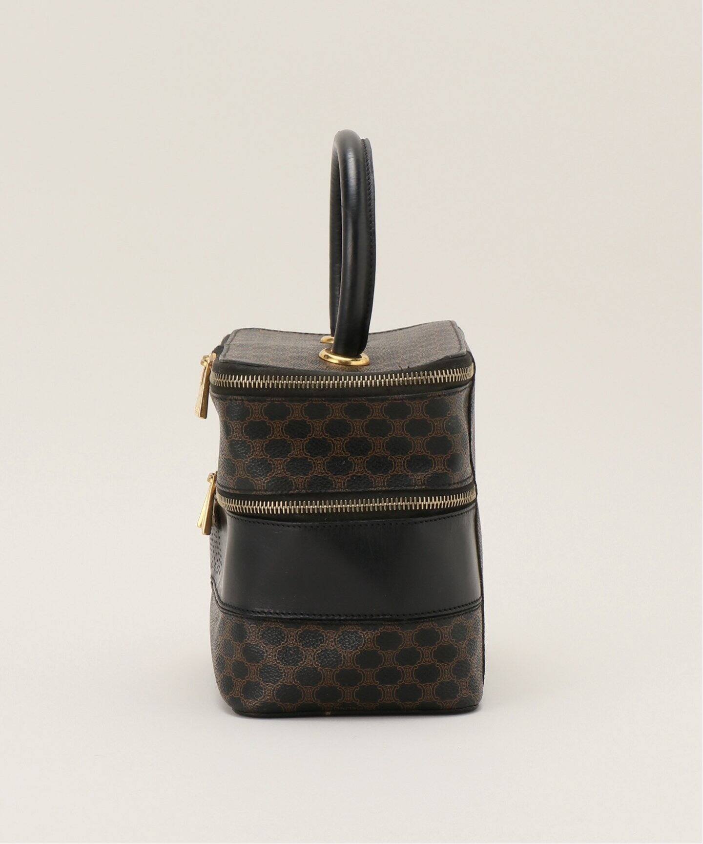 VINTAGE CELINE/セリーヌ】マカダムバニティバッグ（ハンドバッグ 
