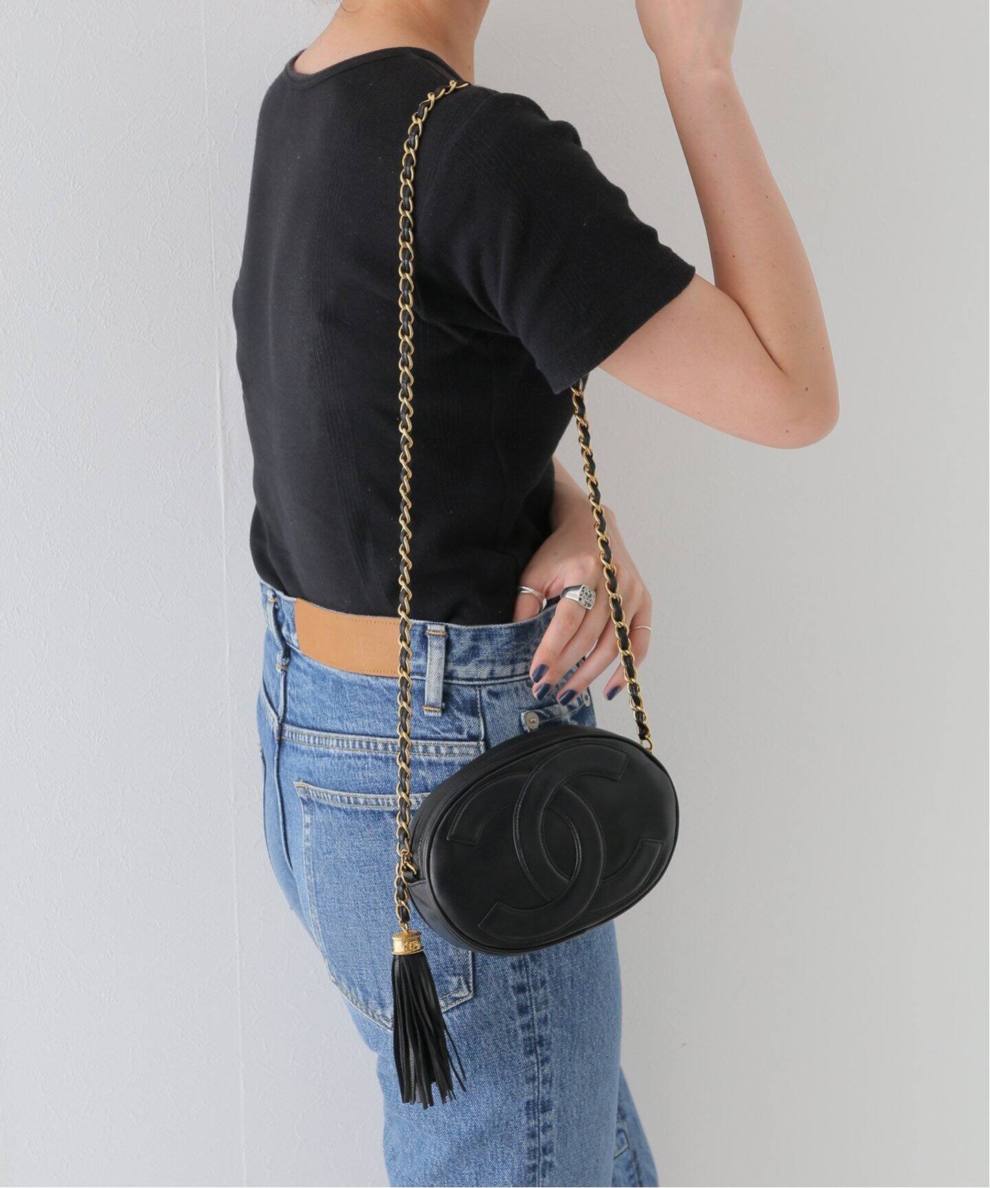 VINTAGE CHANEL/シャネル】タッセルチェーンショルダーバッグ  