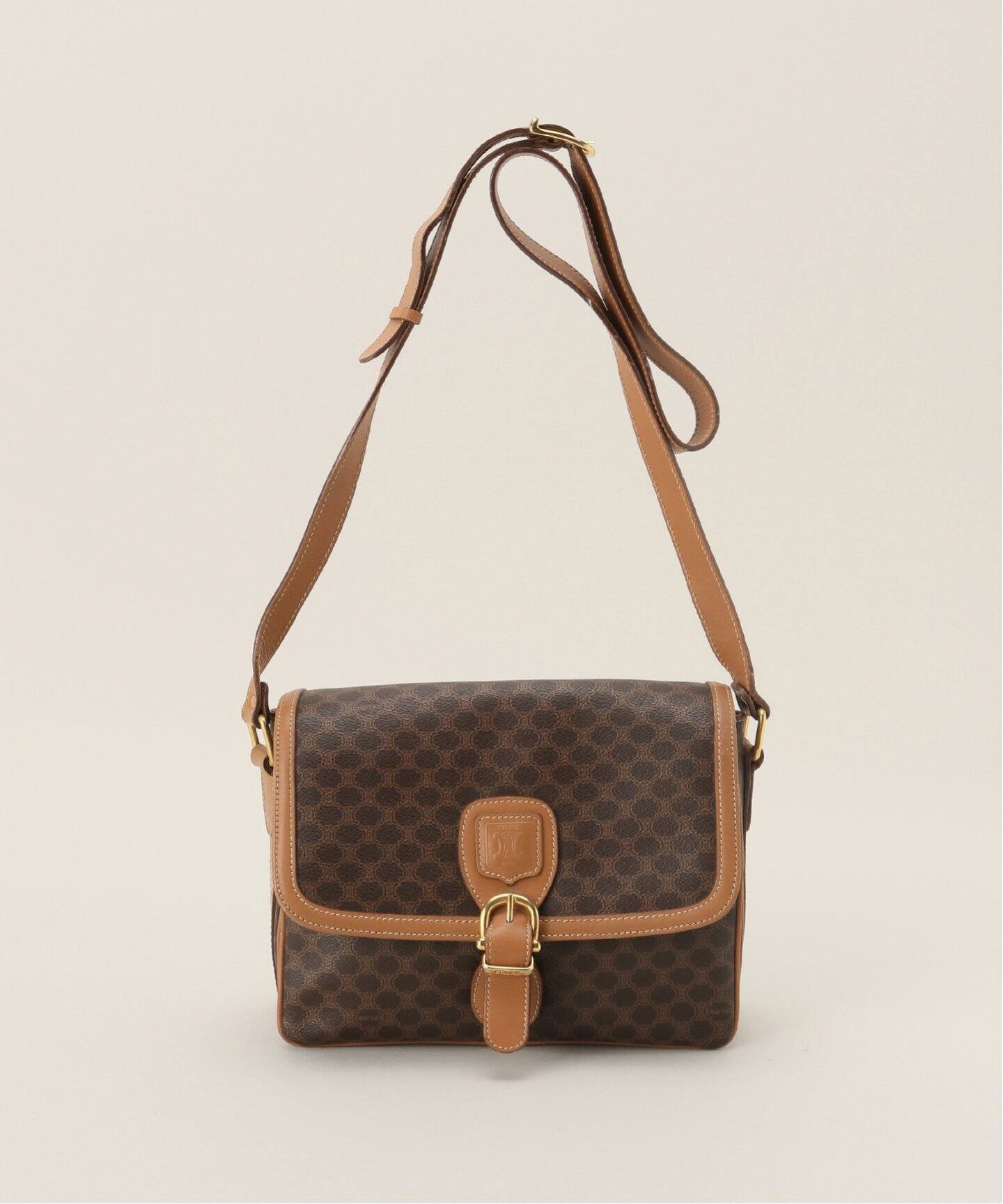 VINTAGE CELINE/セリーヌ】マカダムショルダーバッグ（ショルダー 