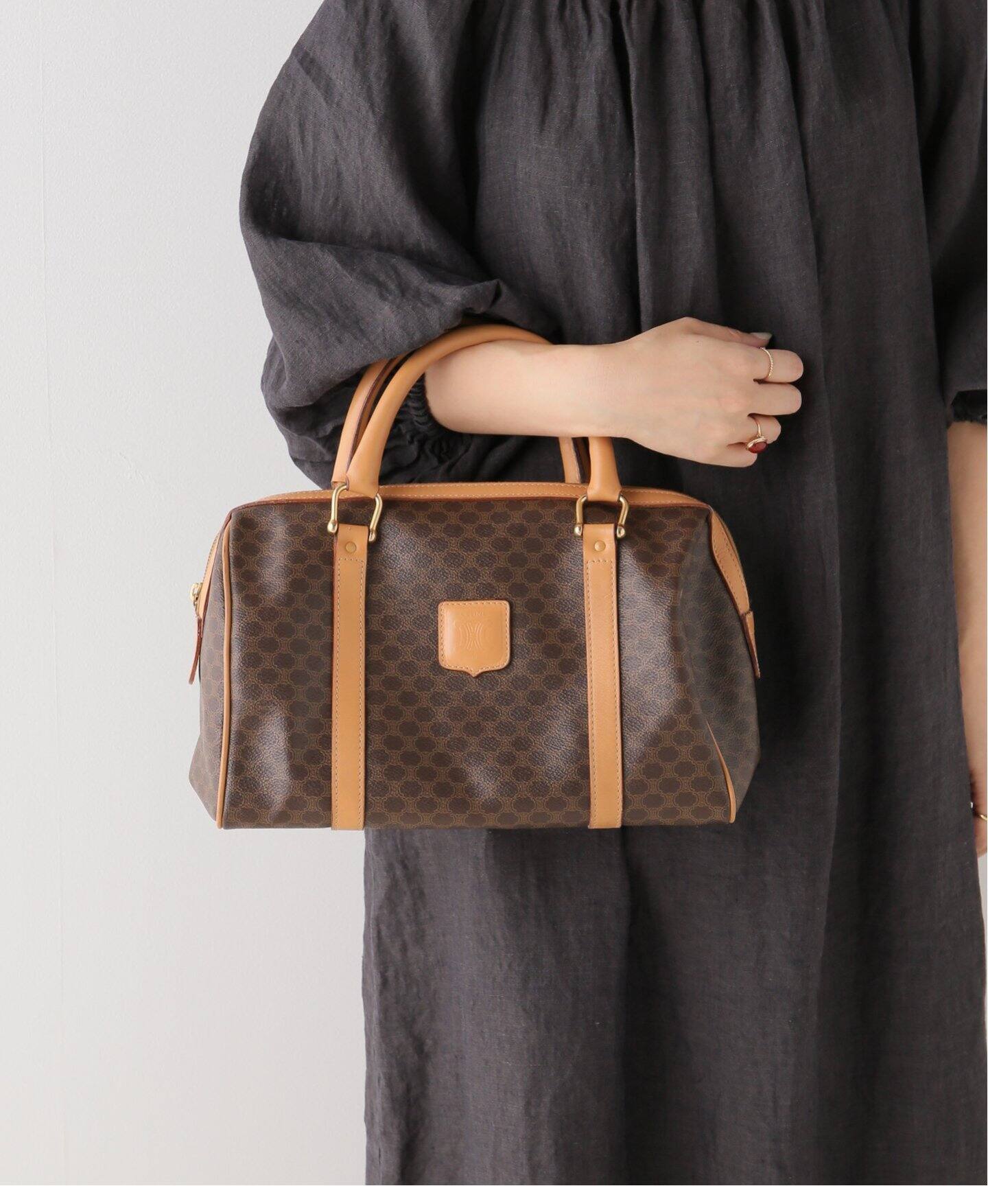 VINTAGE CELINE/セリーヌ】マカダムボストンバッグ 30（ボストンバッグ  