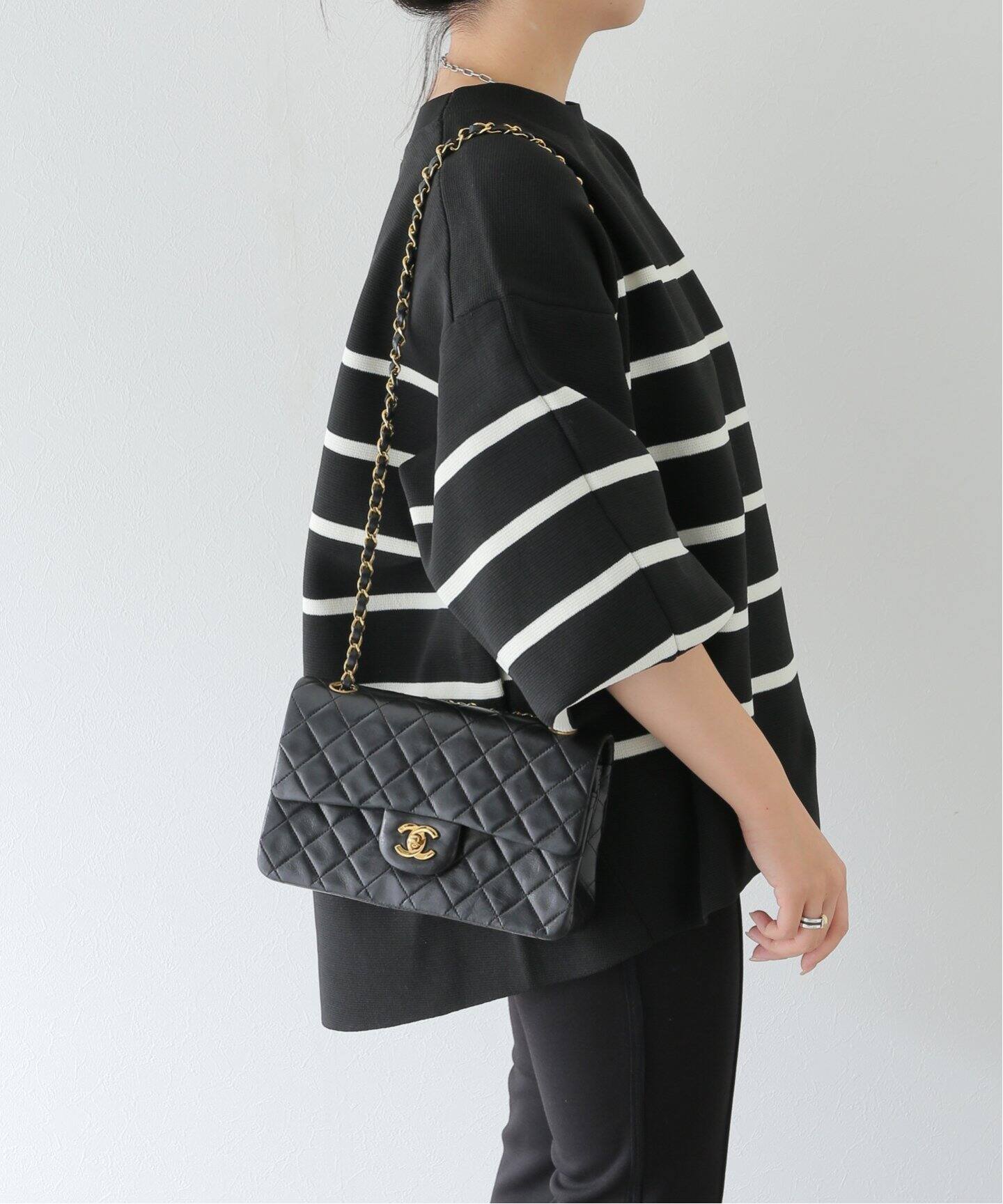 VINTAGE CHANEL/シャネル】マトラッセチェーンショルダーバッグ 23  