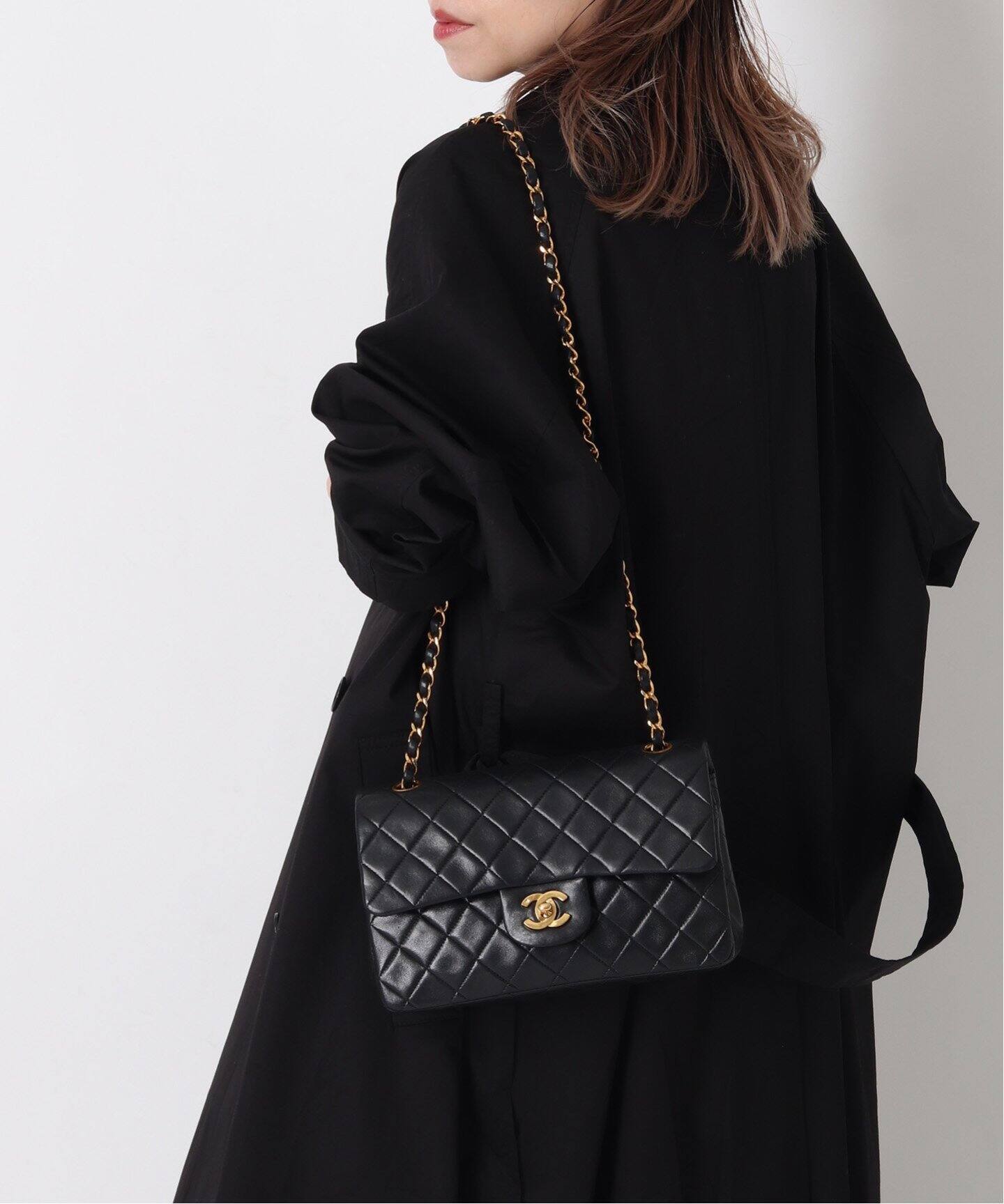 VINTAGE CHANEL/シャネル】マトラッセチェーンショルダーバッグ 23 