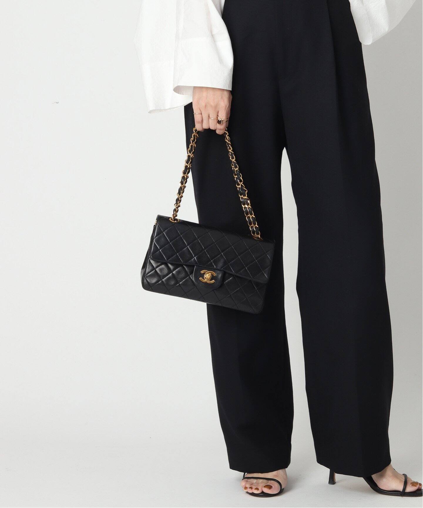 VINTAGE CHANEL/シャネル】マトラッセチェーンショルダーバッグ 23