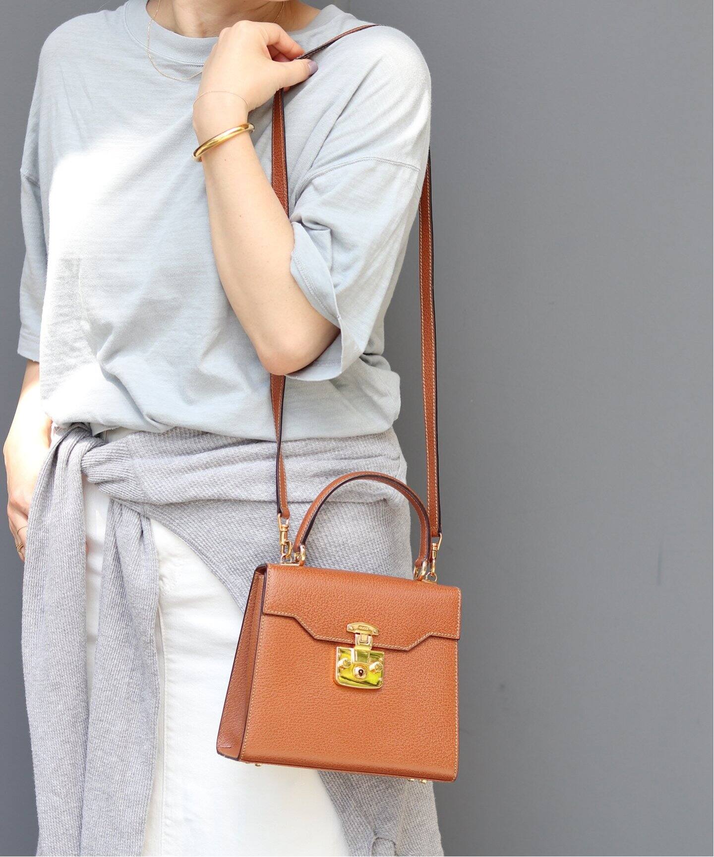 VINTAGE GUCCI/グッチ】 2way Ladylock（ショルダーバッグ 