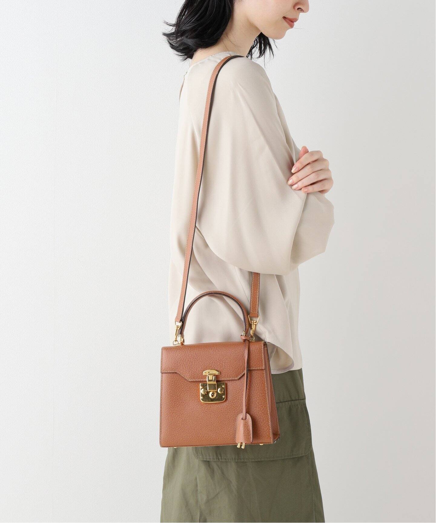 VINTAGE GUCCI/グッチ】 2way Ladylock（ショルダーバッグ  