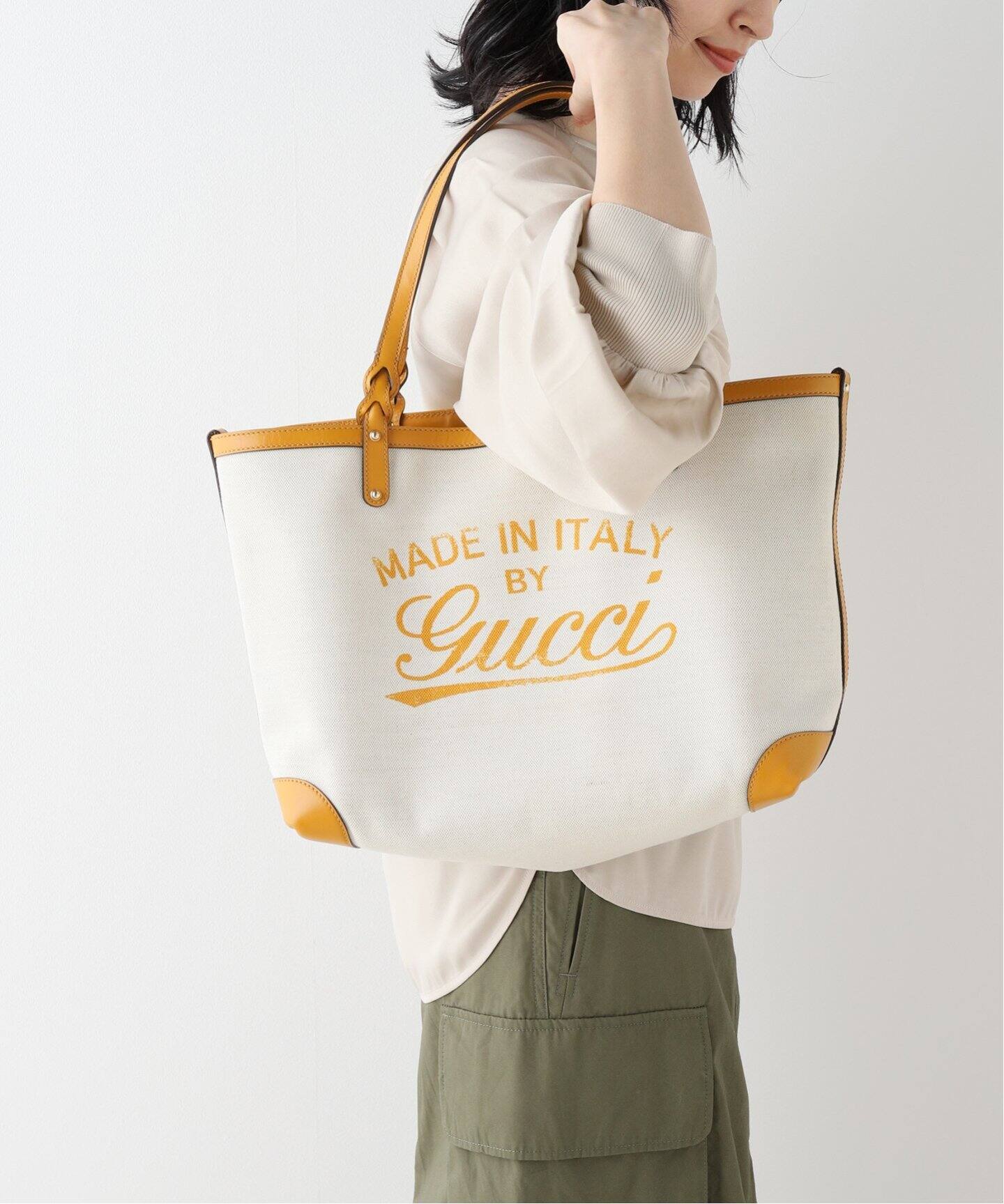 VINTAGE GUCCI/グッチ】グッチクラフト トートバッグ（トートバッグ  