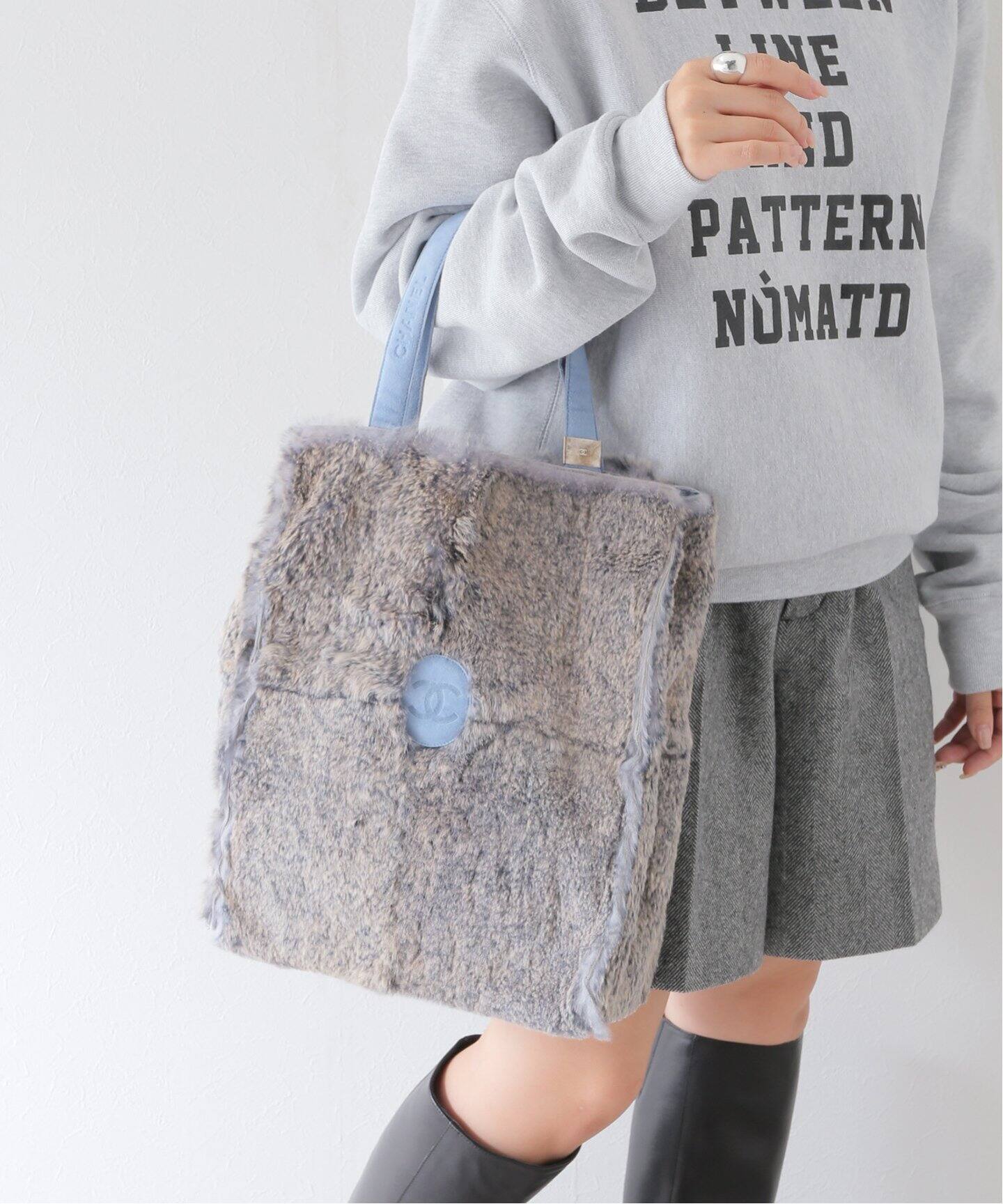 VINTAGE CHANEL/シャネル】ファートートバッグ（トートバッグ 
