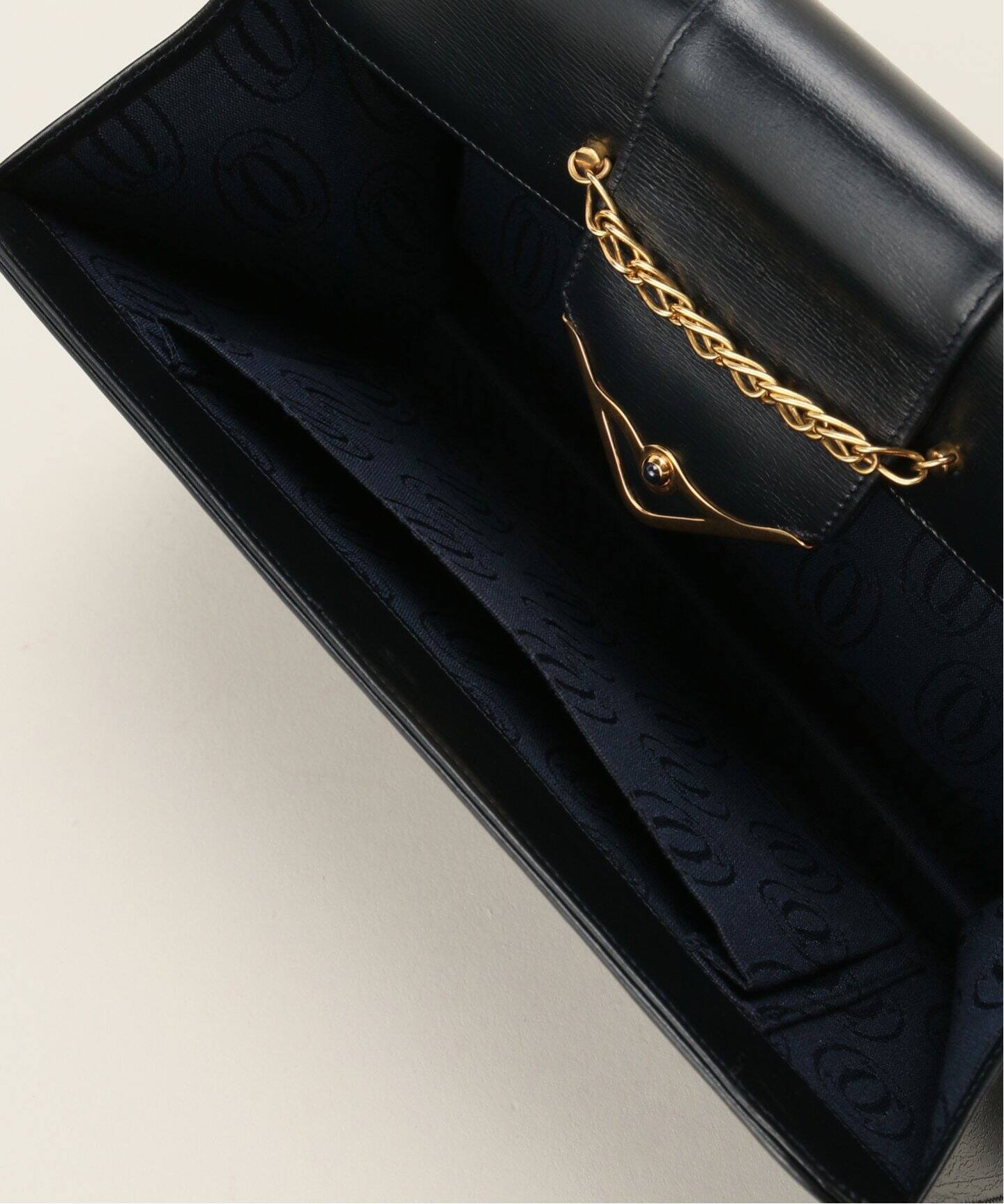 VINTAGE CARTIER/カルティエ】 サファイアライン・チェーンバッグ 