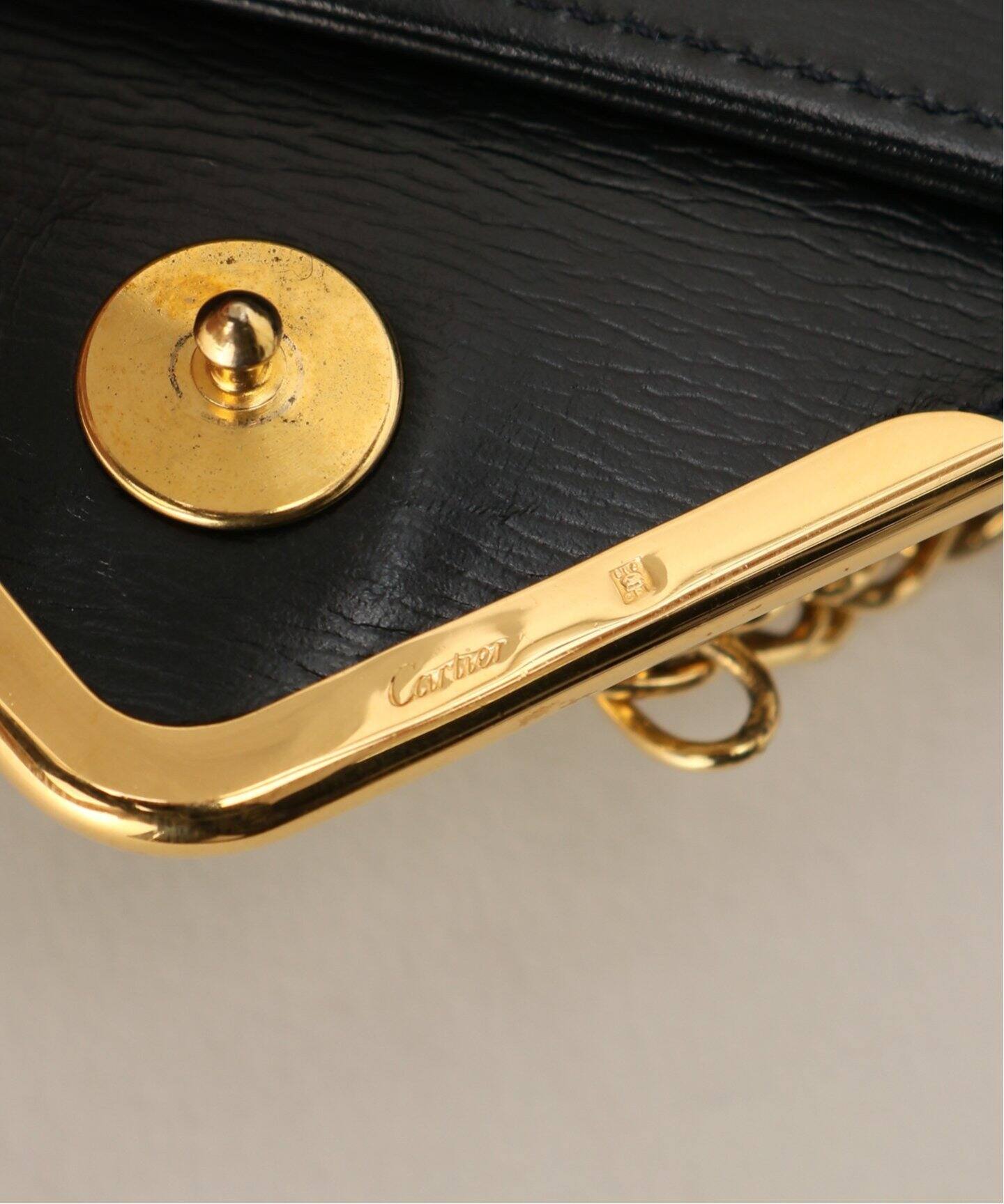 VINTAGE CARTIER/カルティエ】 サファイアライン・チェーンバッグ 
