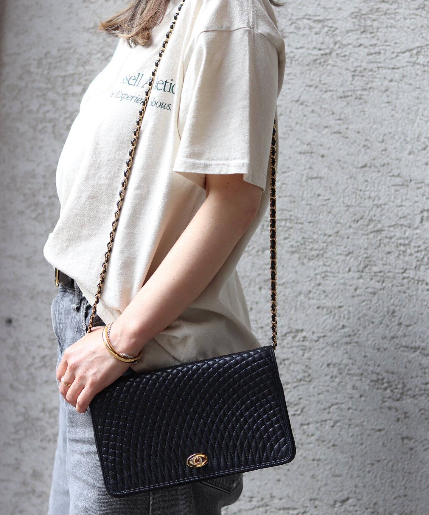 VINTAGE BALLY/バリー】チェーンショルダーバッグ（ショルダーバッグ  